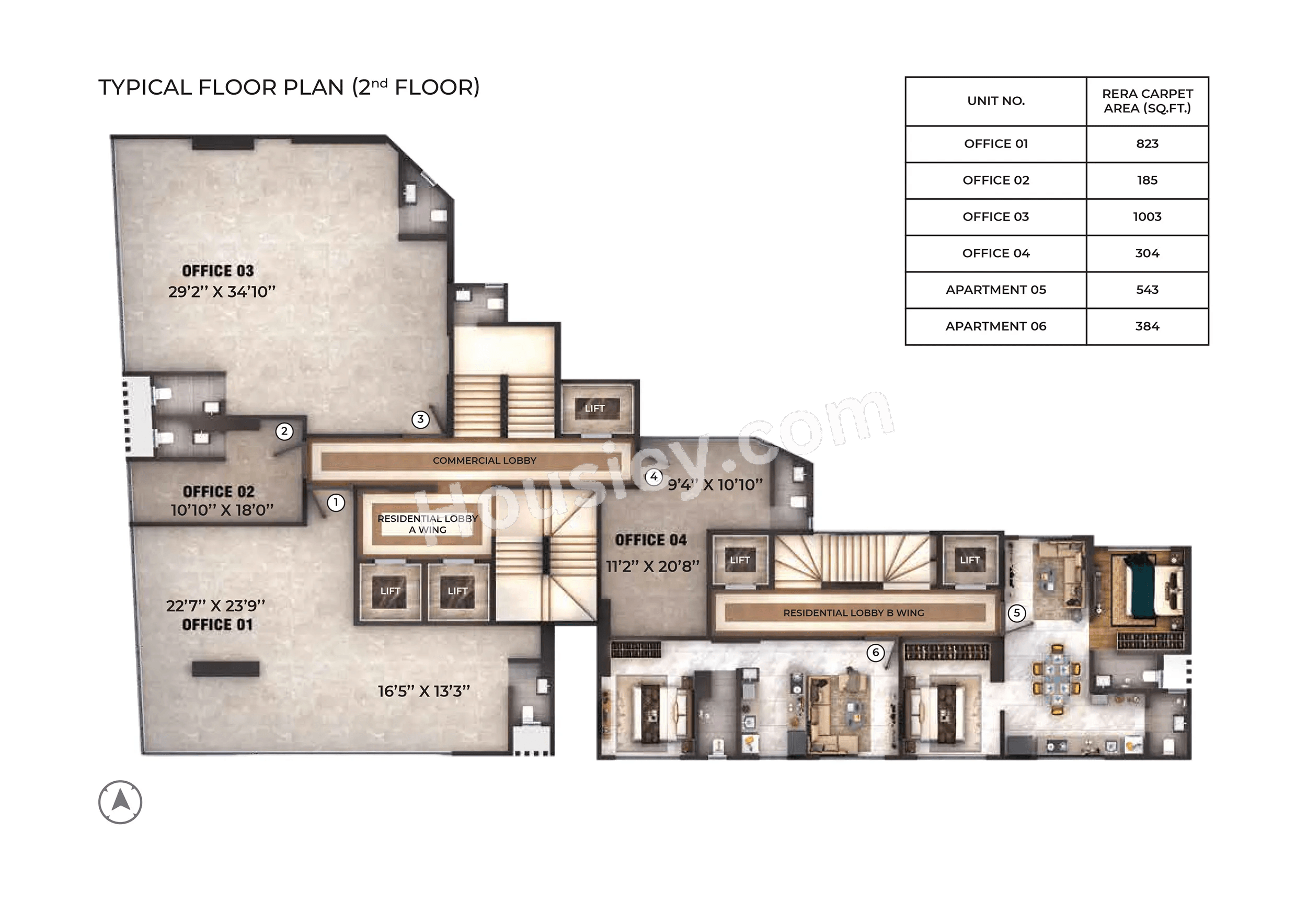 Ekatva Westwinds 64 Floor plan 2