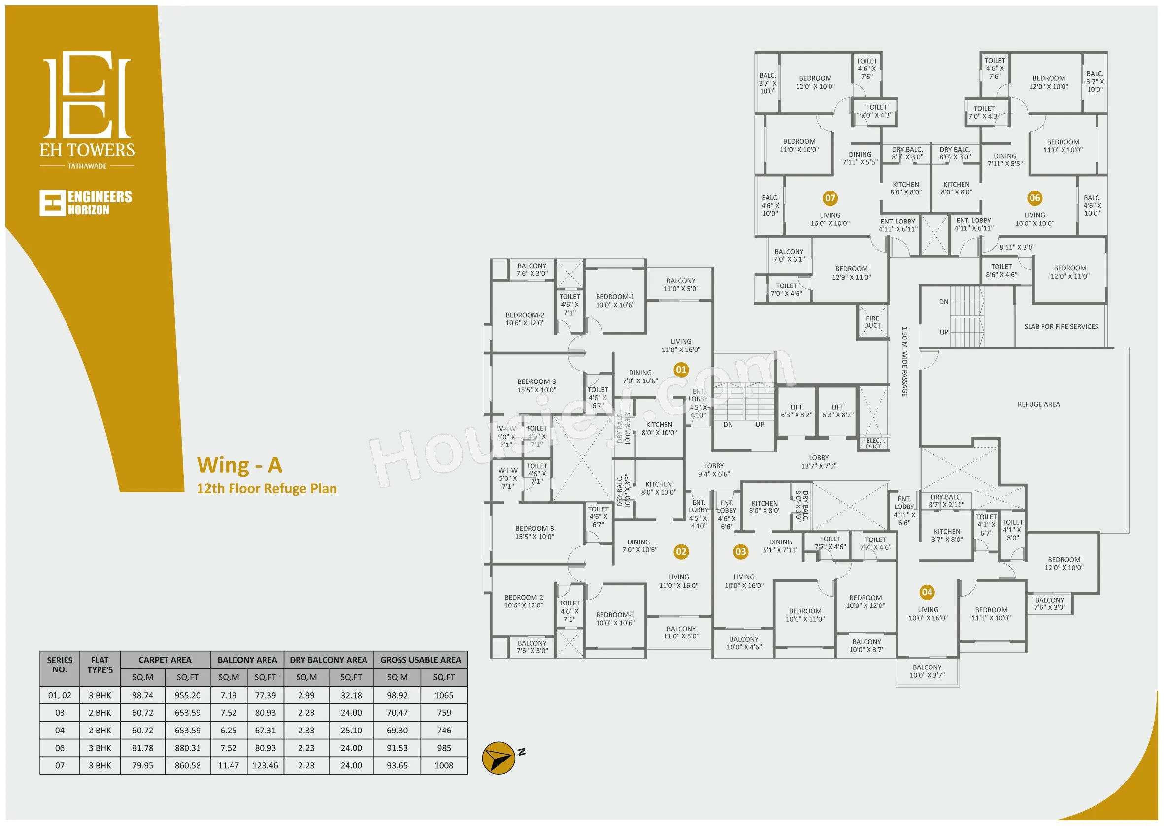 Engineers EH Towers Floor plan 3