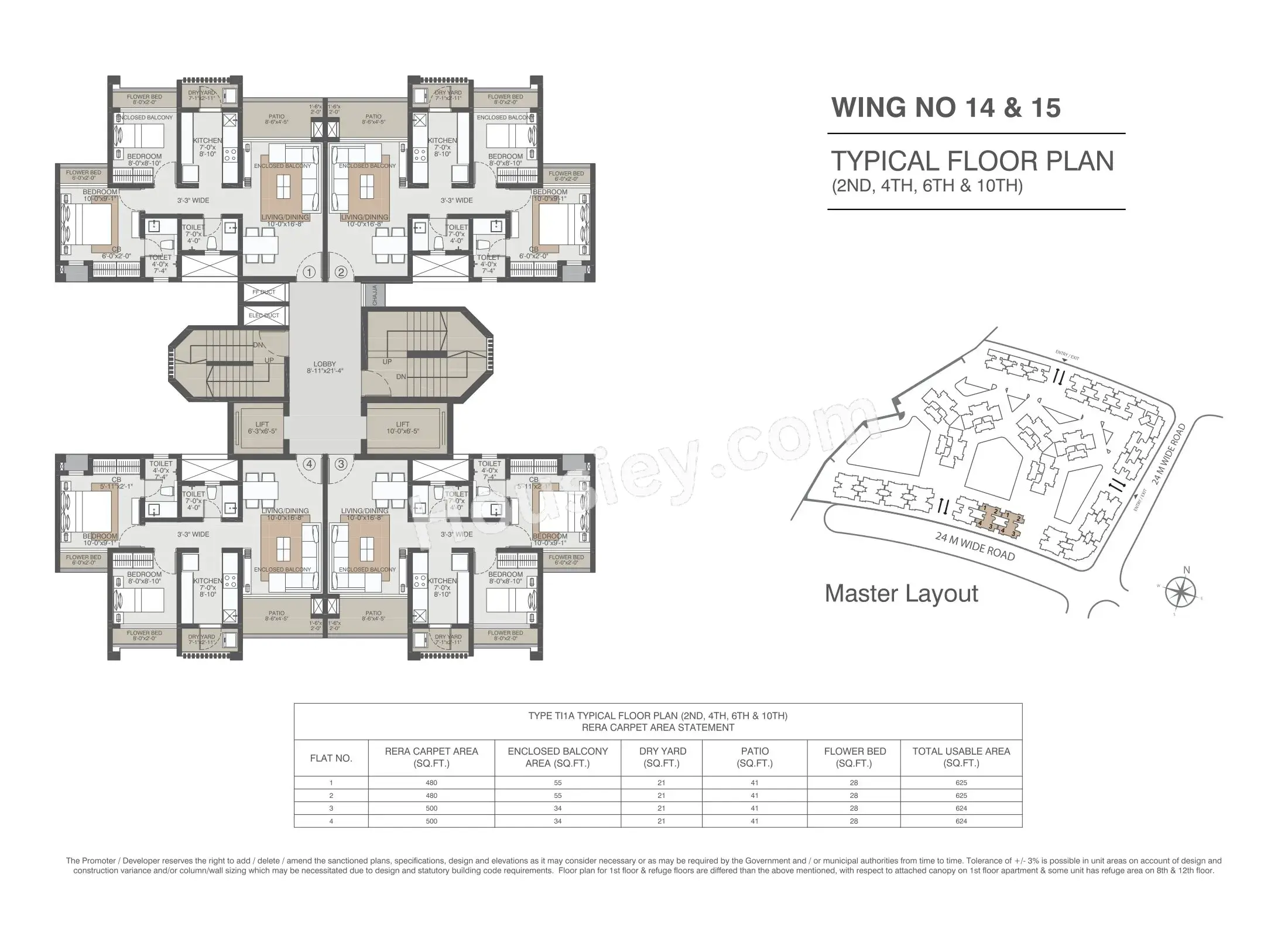 Evershine Amavi 303 Floor plan 2
