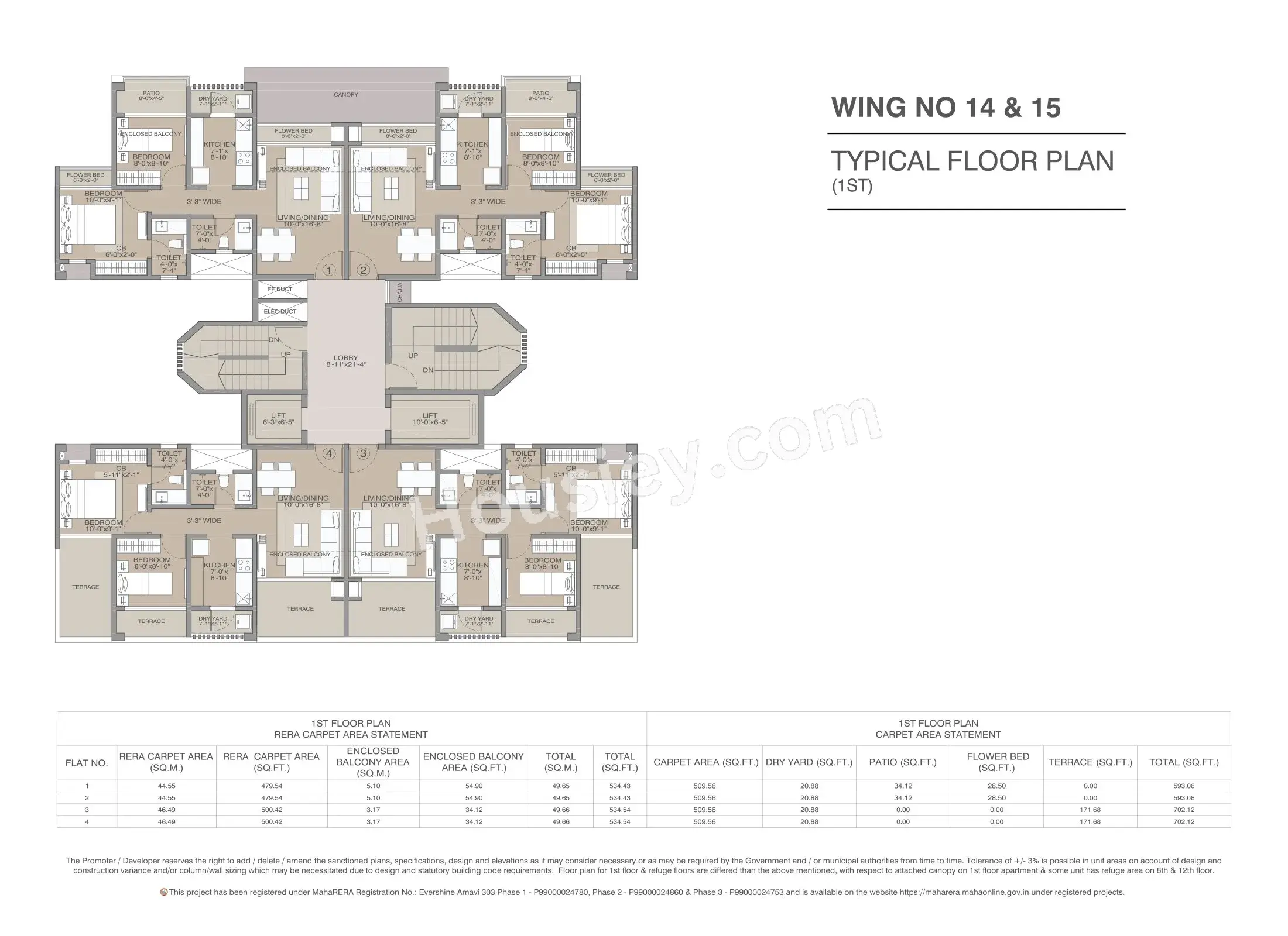 Evershine Amavi 303 Floor plan 3
