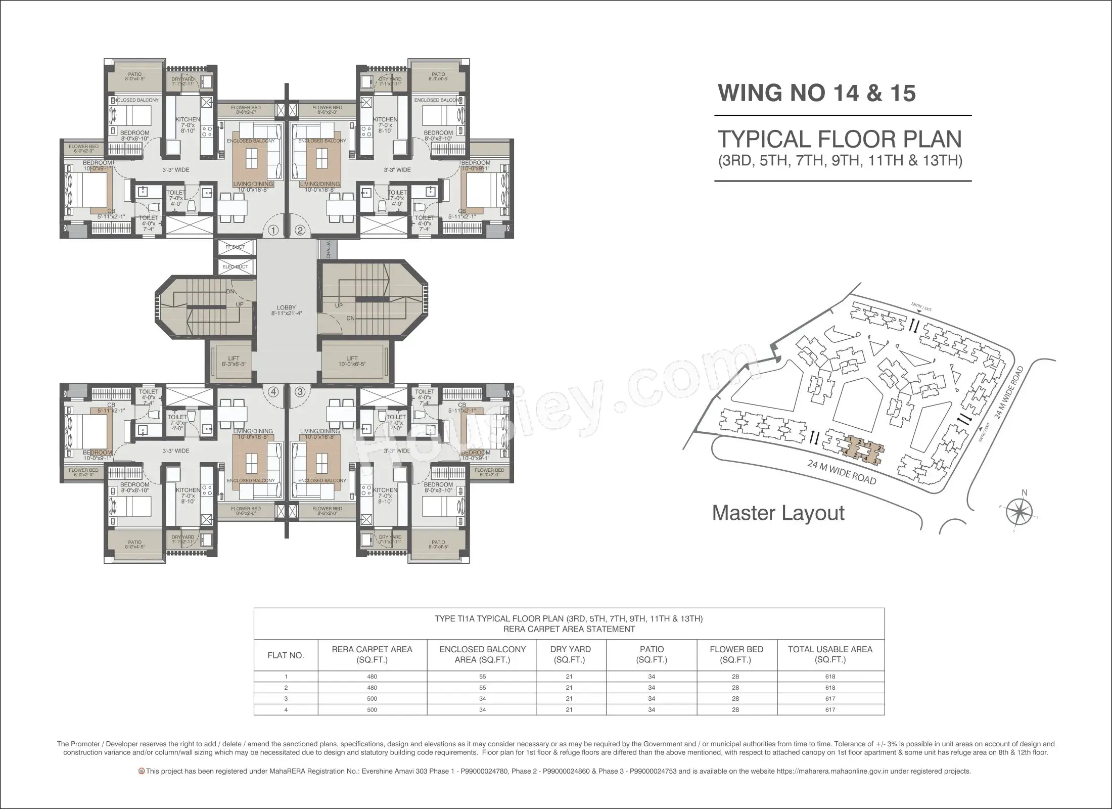 Evershine Amavi 303 Floor plan 4