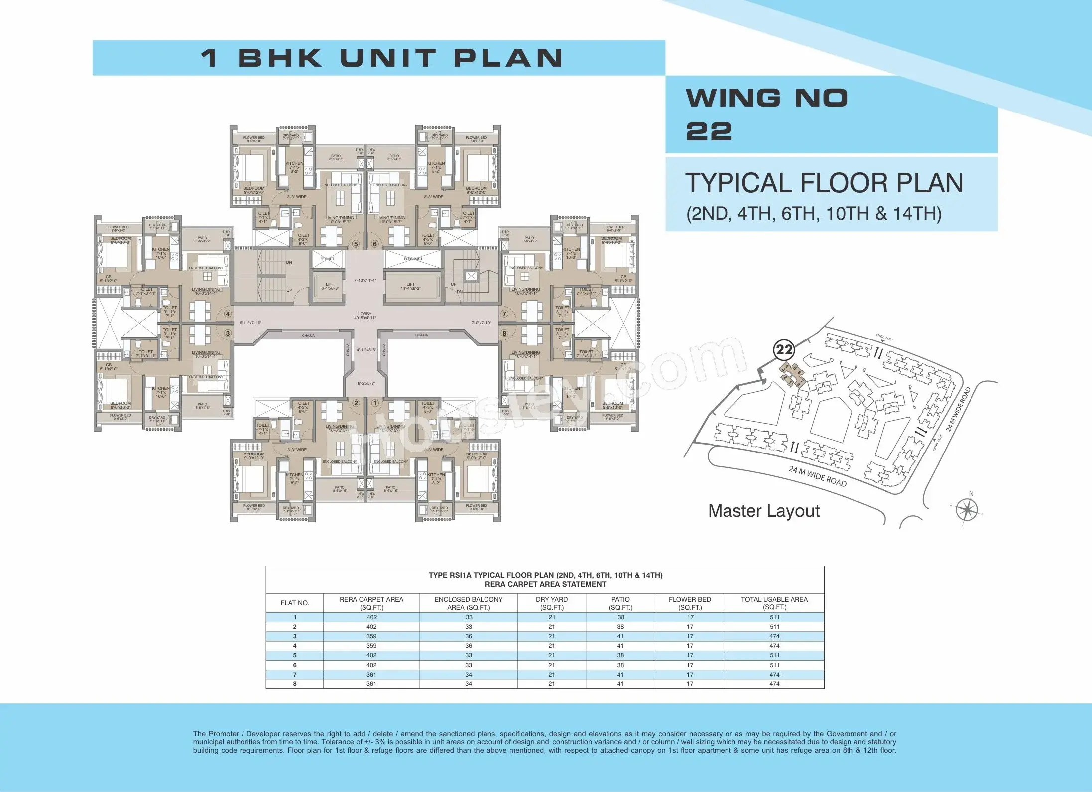 Evershine Amavi 303 Floor plan 11
