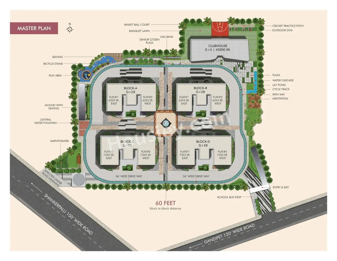 Fortune Sonthalia Sky Villas Master Plan