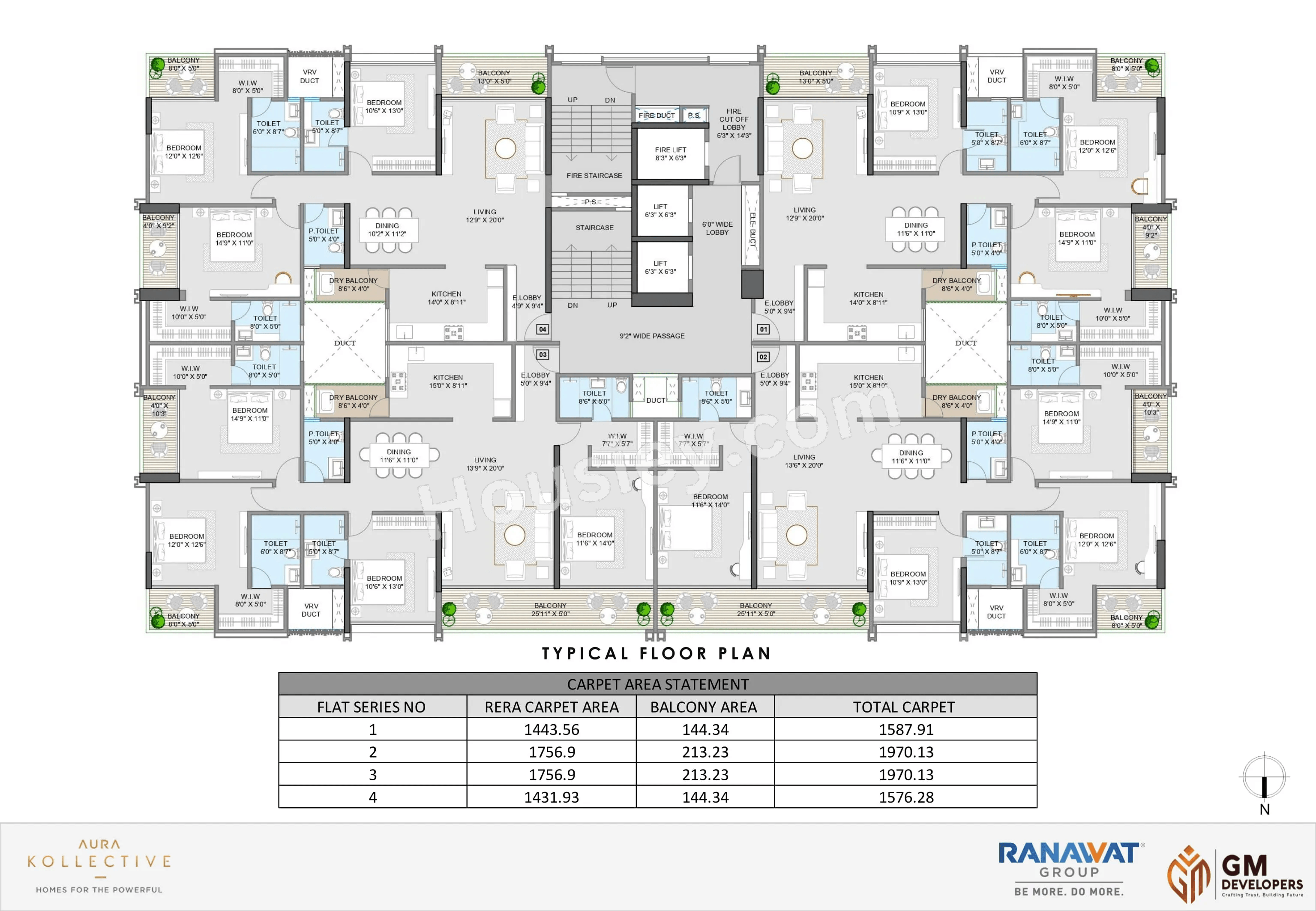 G M Ranavat Aura Kollective Floor plan 1