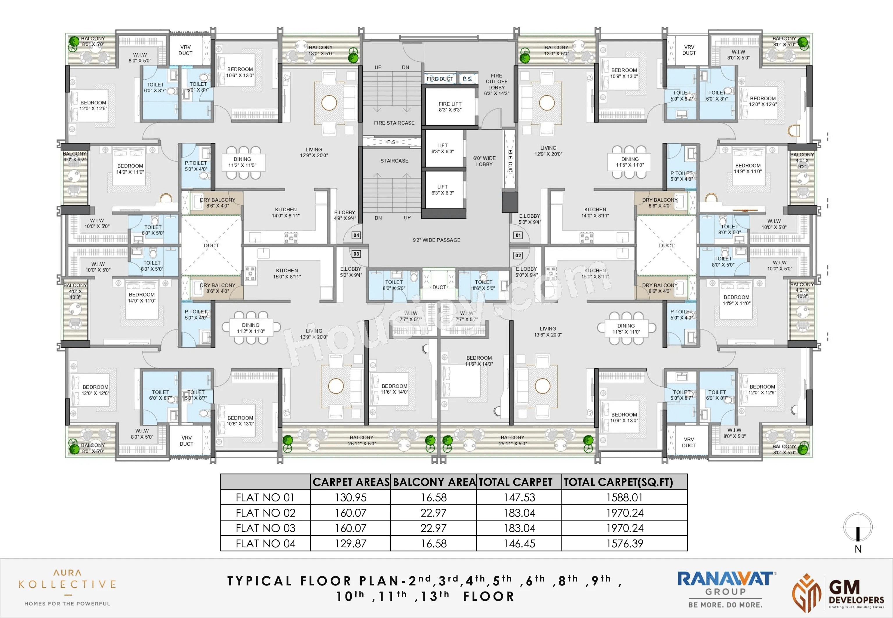 G M Ranavat Aura Kollective Floor plan 3
