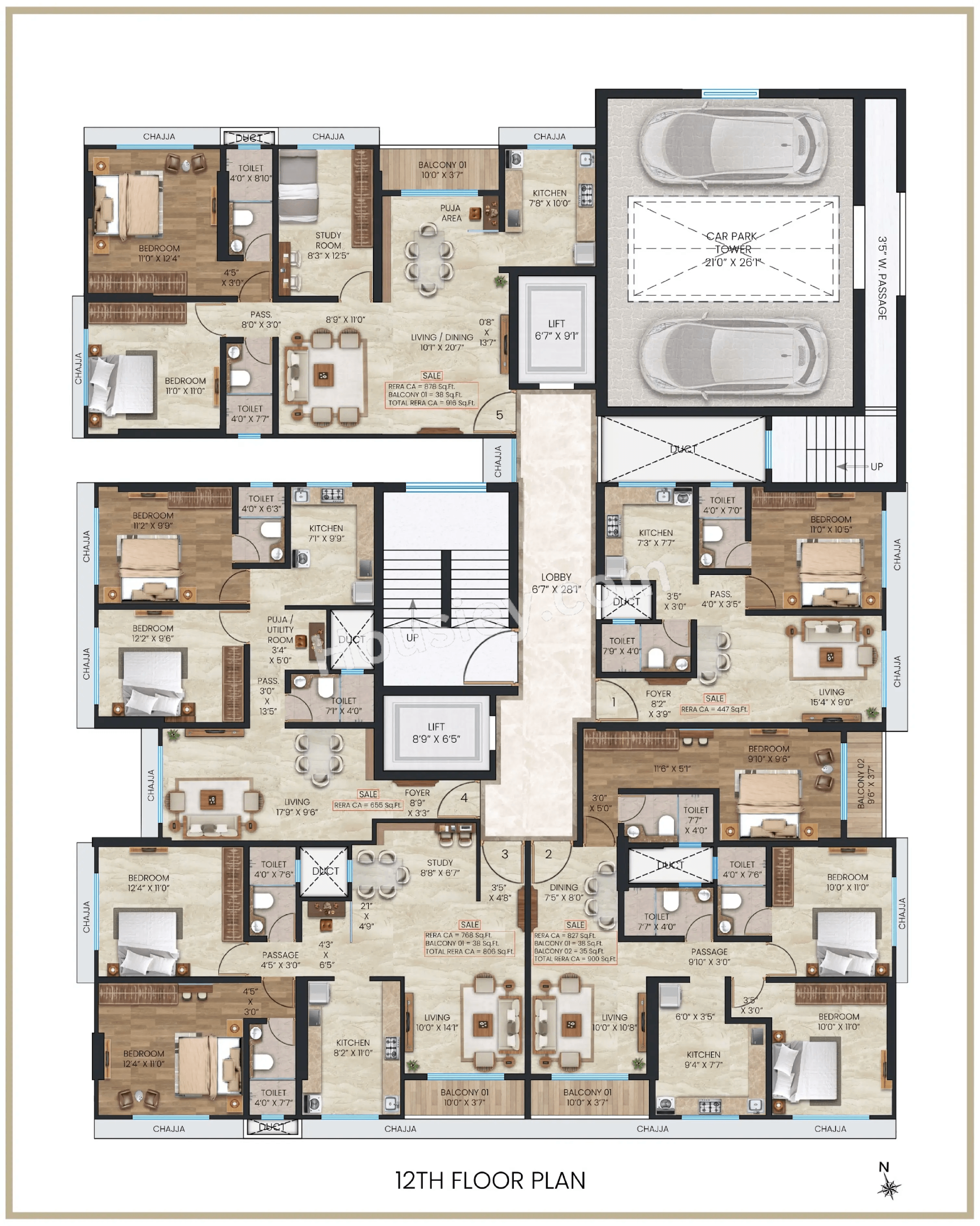 Gagangiri Anvaya Floor plan 12