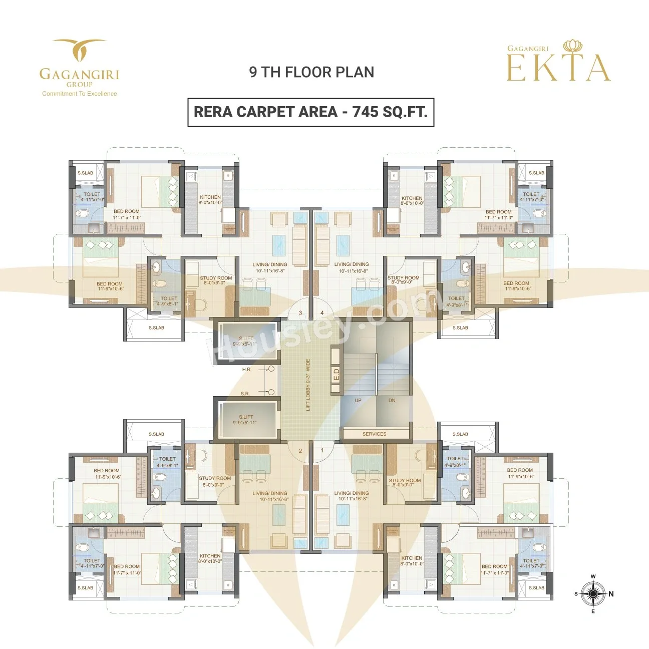 Gagangiri Ekta Floor plan 1