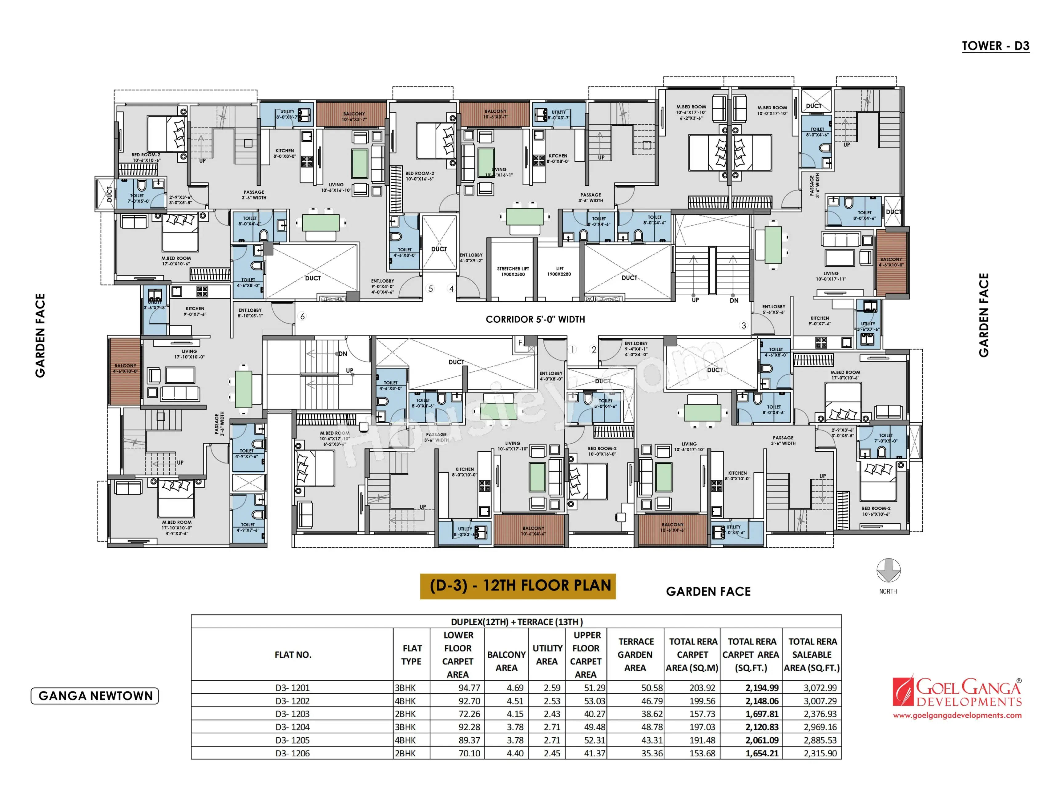 Ganga Newtown Floor plan 8