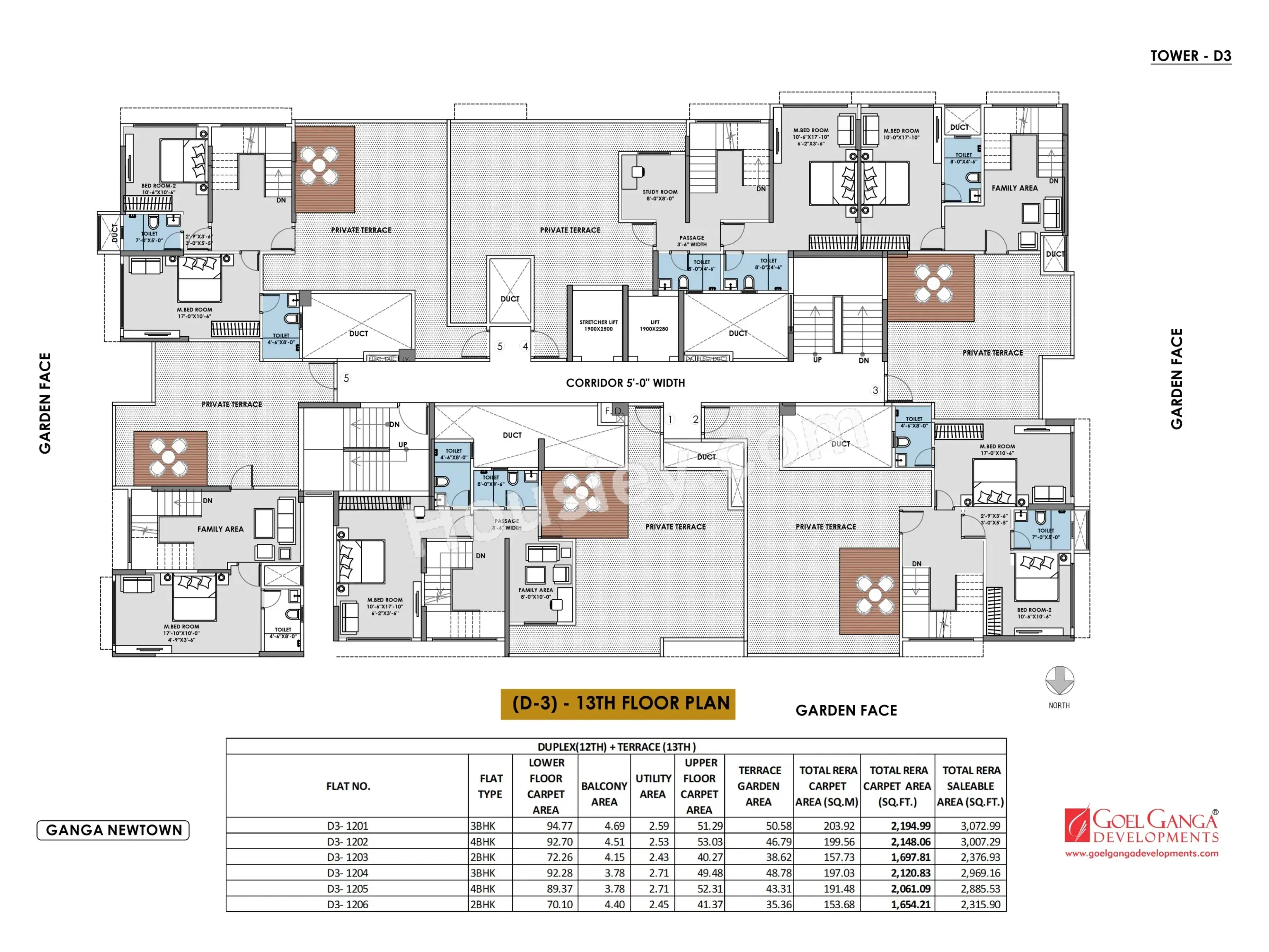 Ganga Newtown Floor plan 9