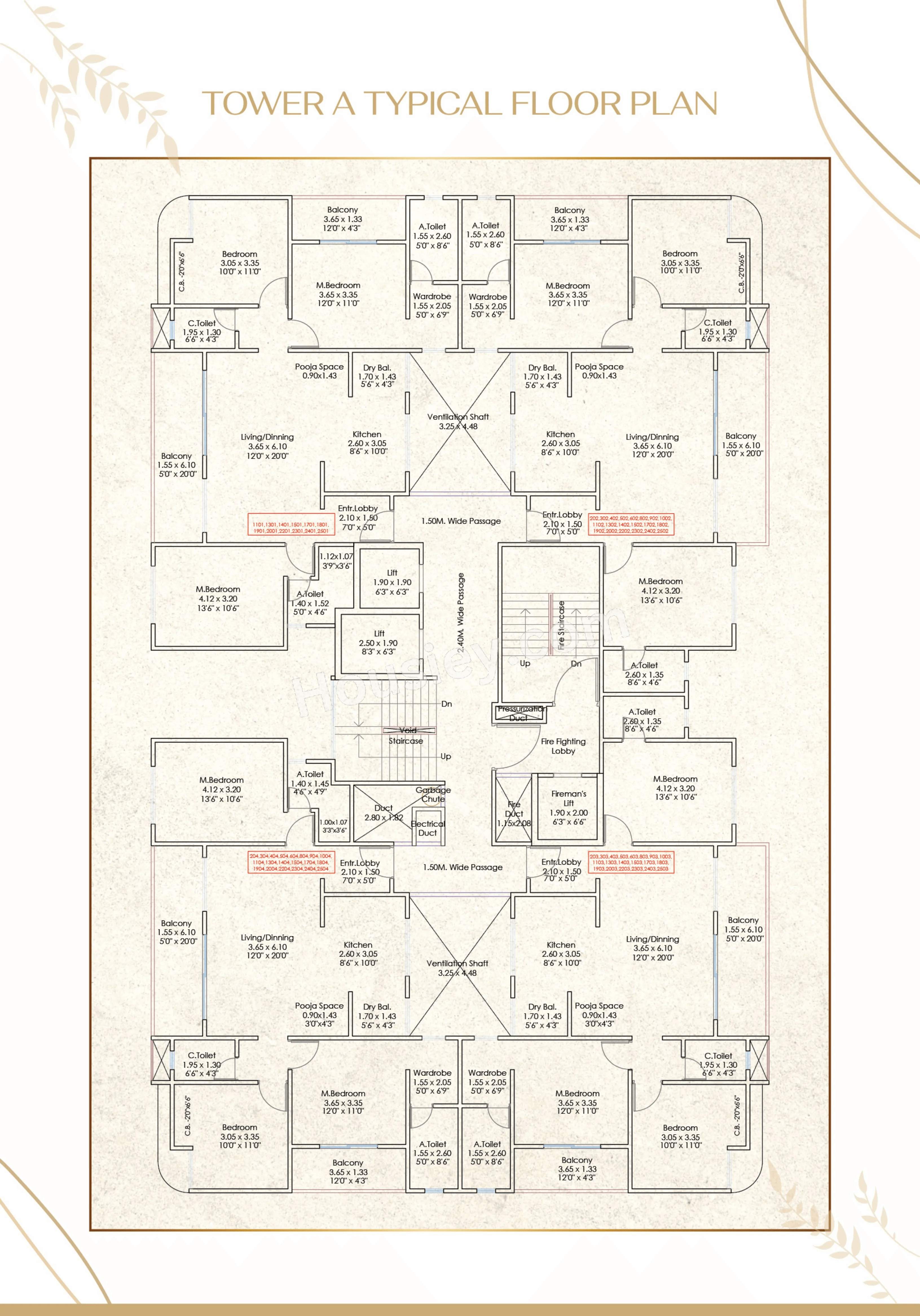 GD Square Elite The Arc Floor plan 1