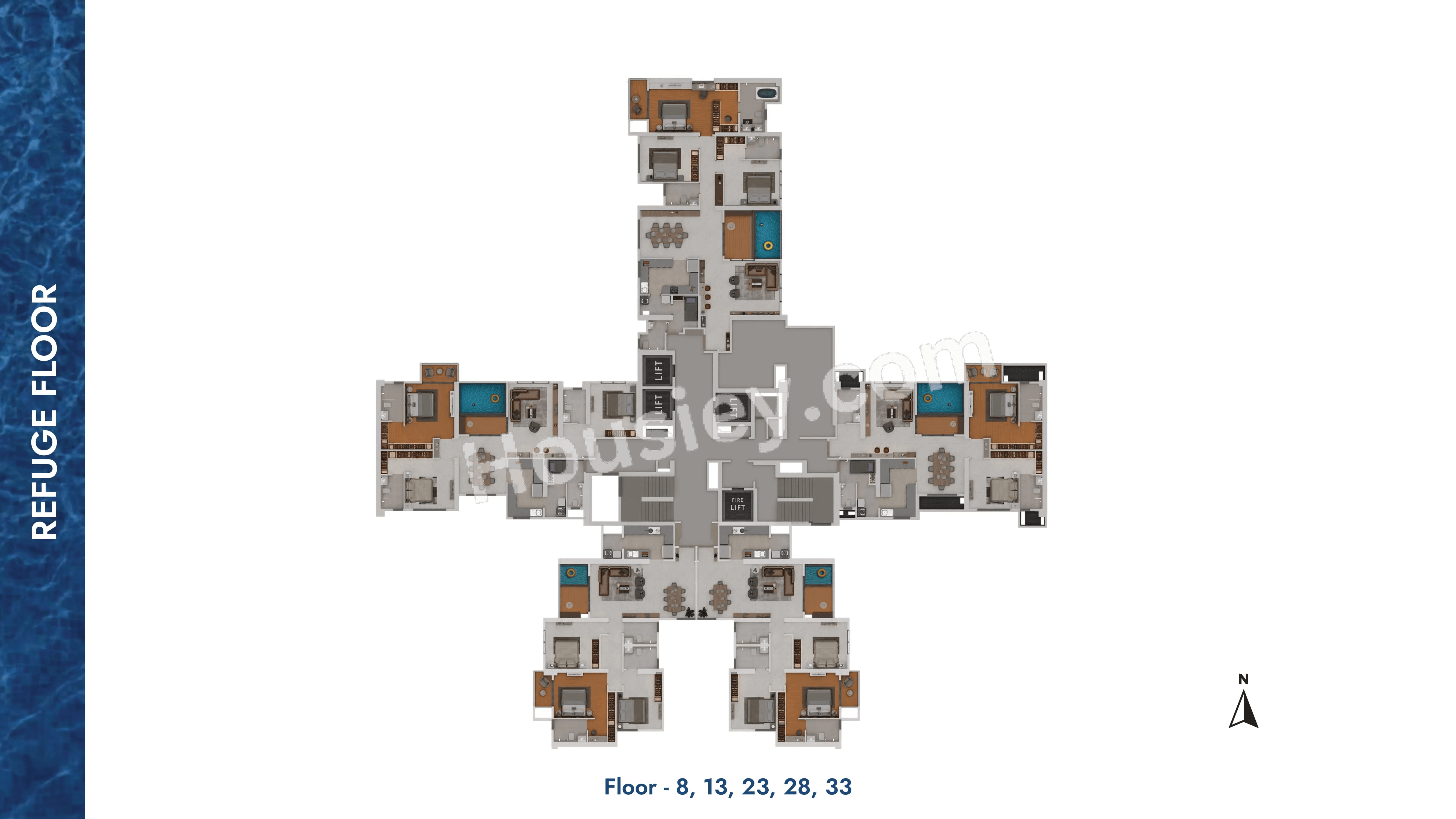 Gera Own the Blue Floor plan 2