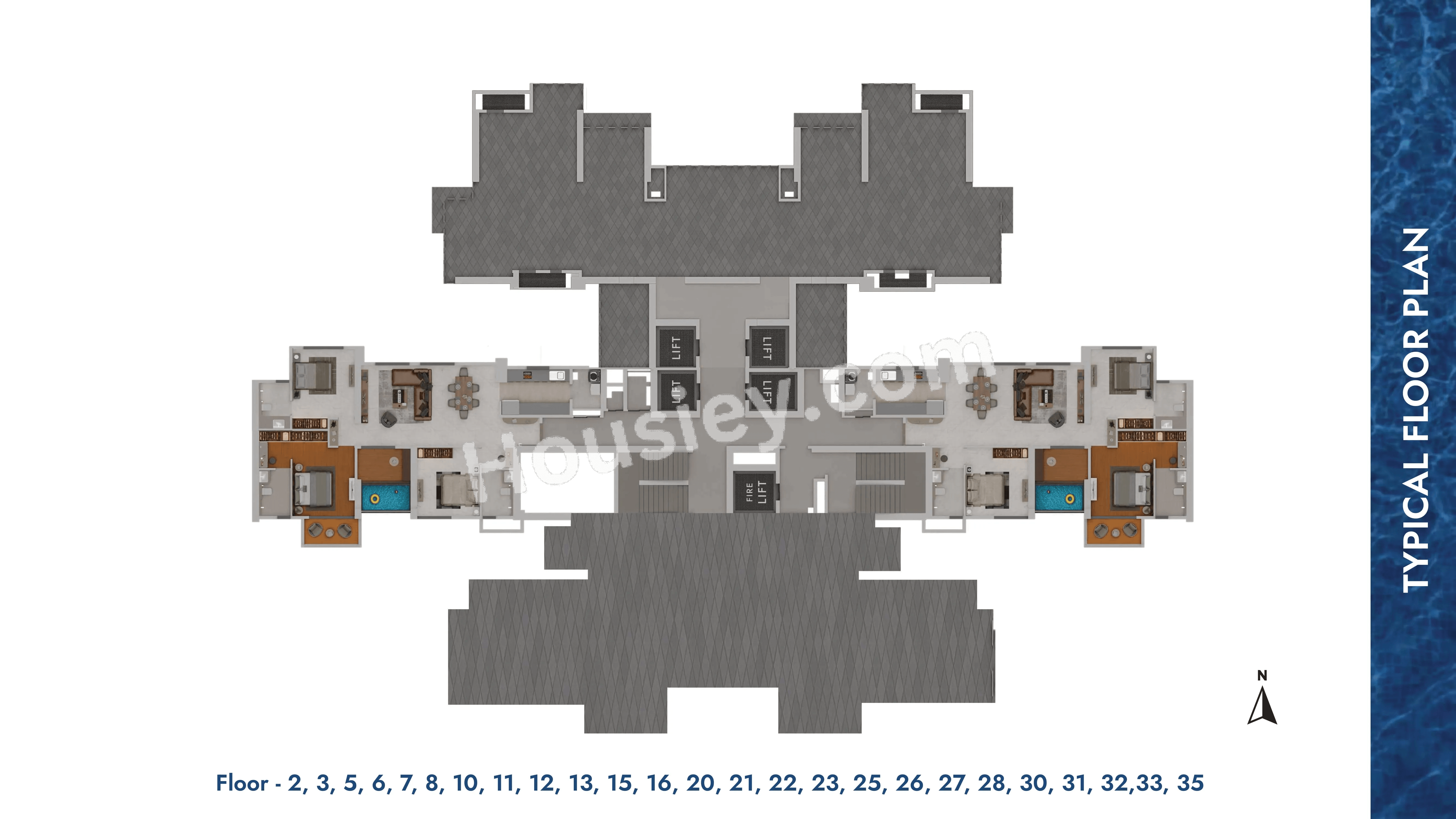 Gera Own the Blue Floor plan 3