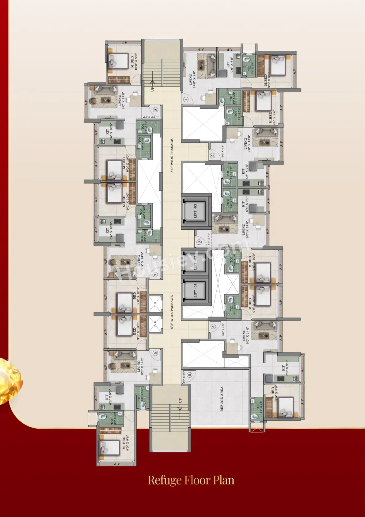 Gladiolus Jewel Floor plan 1