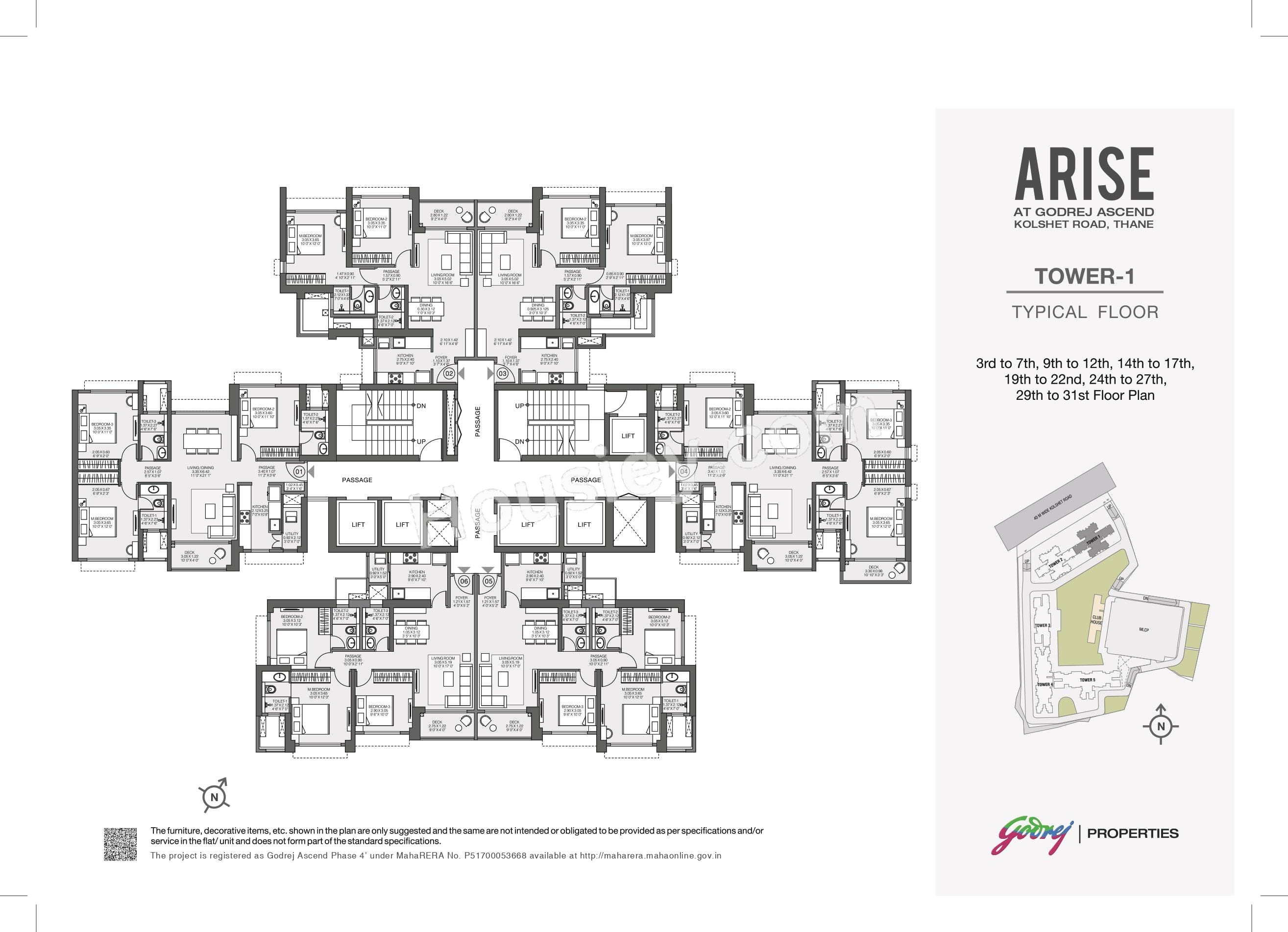 Godrej Ascend Floor plan 3