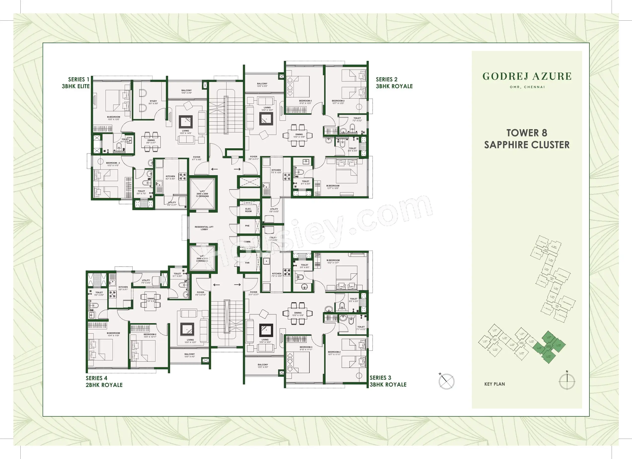 Godrej Azure Floor plan 3