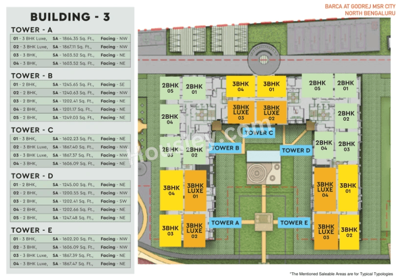 Godrej Barca MSR City Floor plan 3