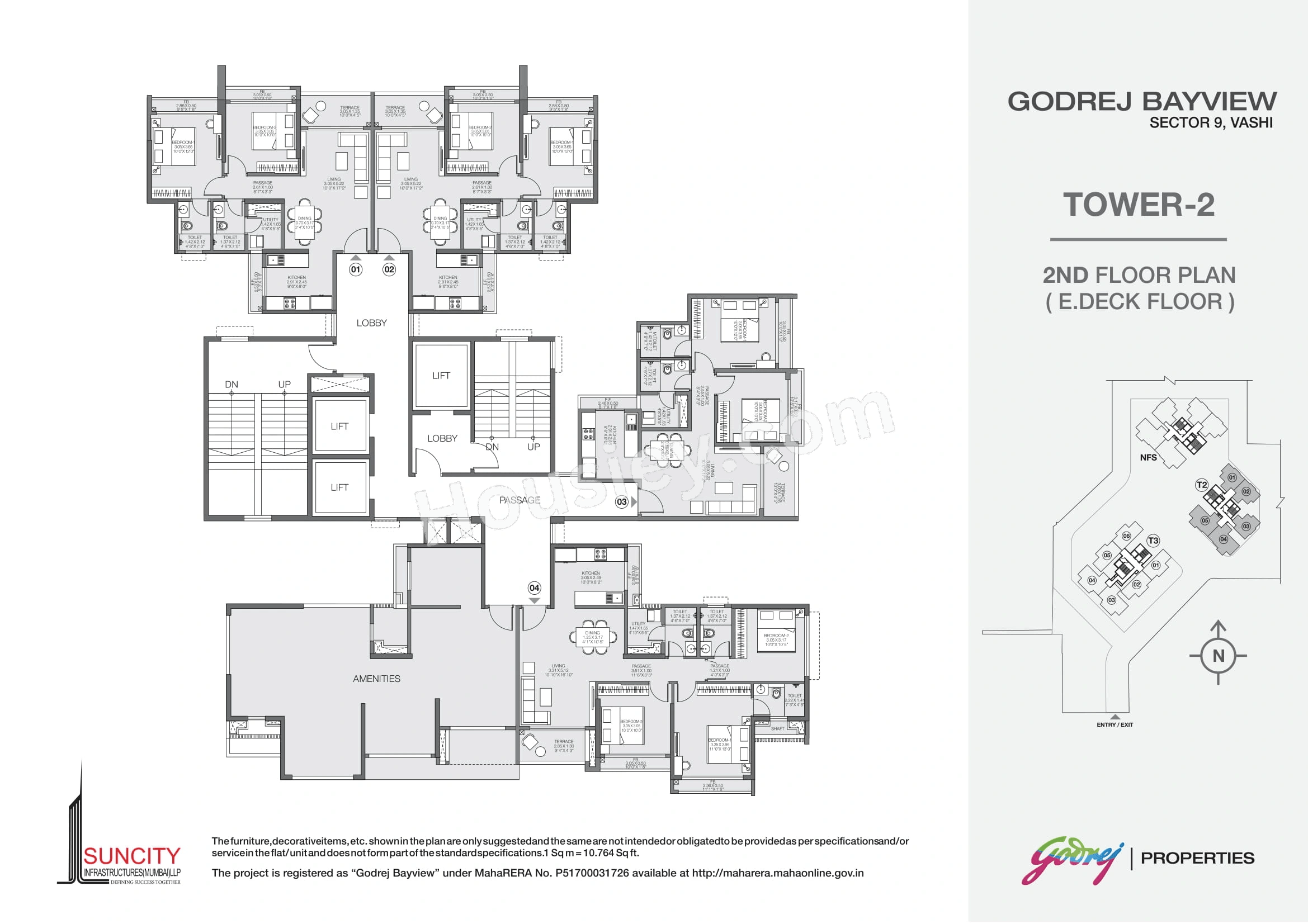 Godrej Bayview Floor plan 1