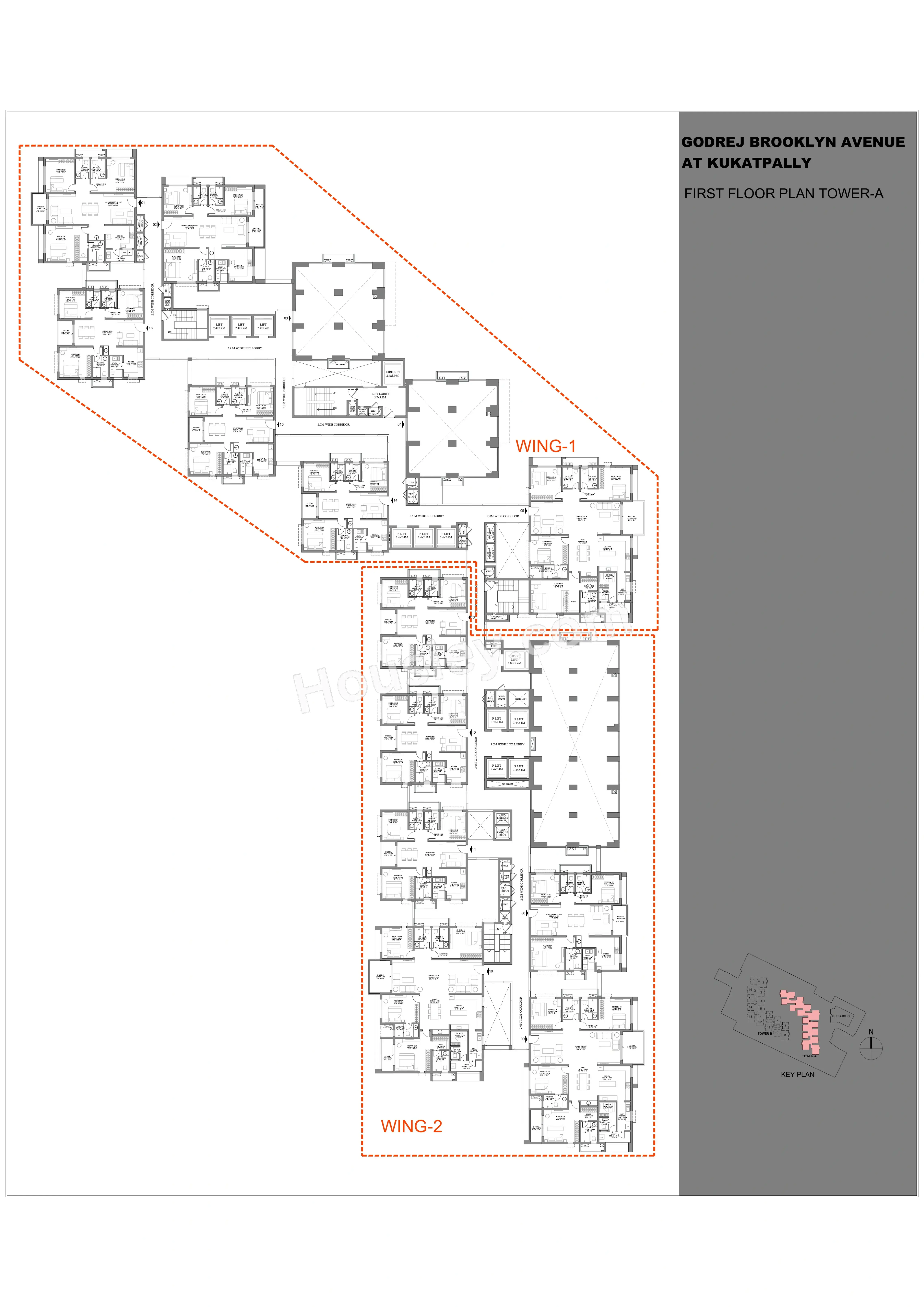 Godrej Brooklyn Avenue Floor plan 1