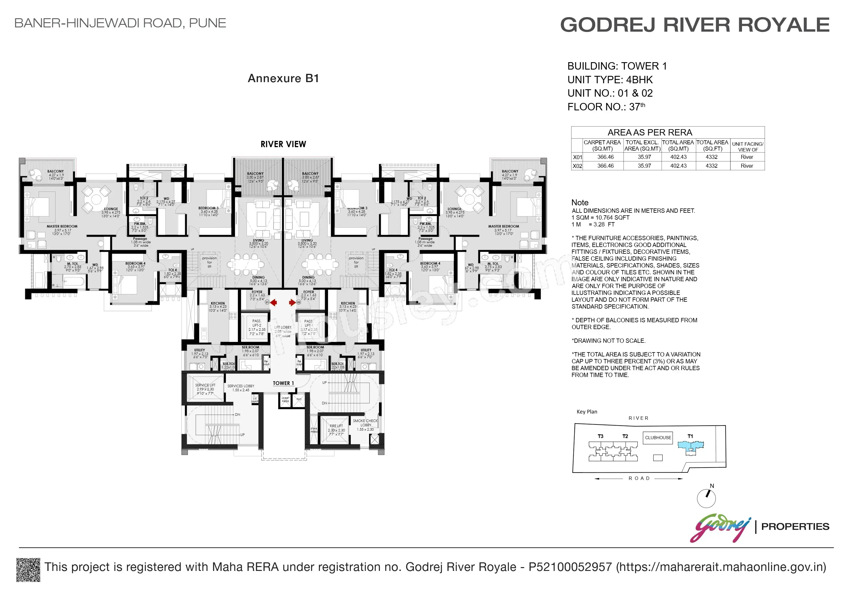 Godrej River Royale Floor plan 4