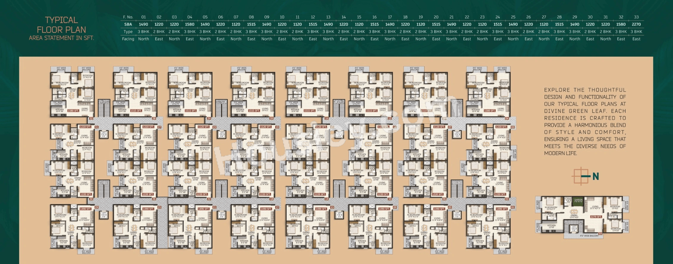 Green Leaf Divine Floor Plan