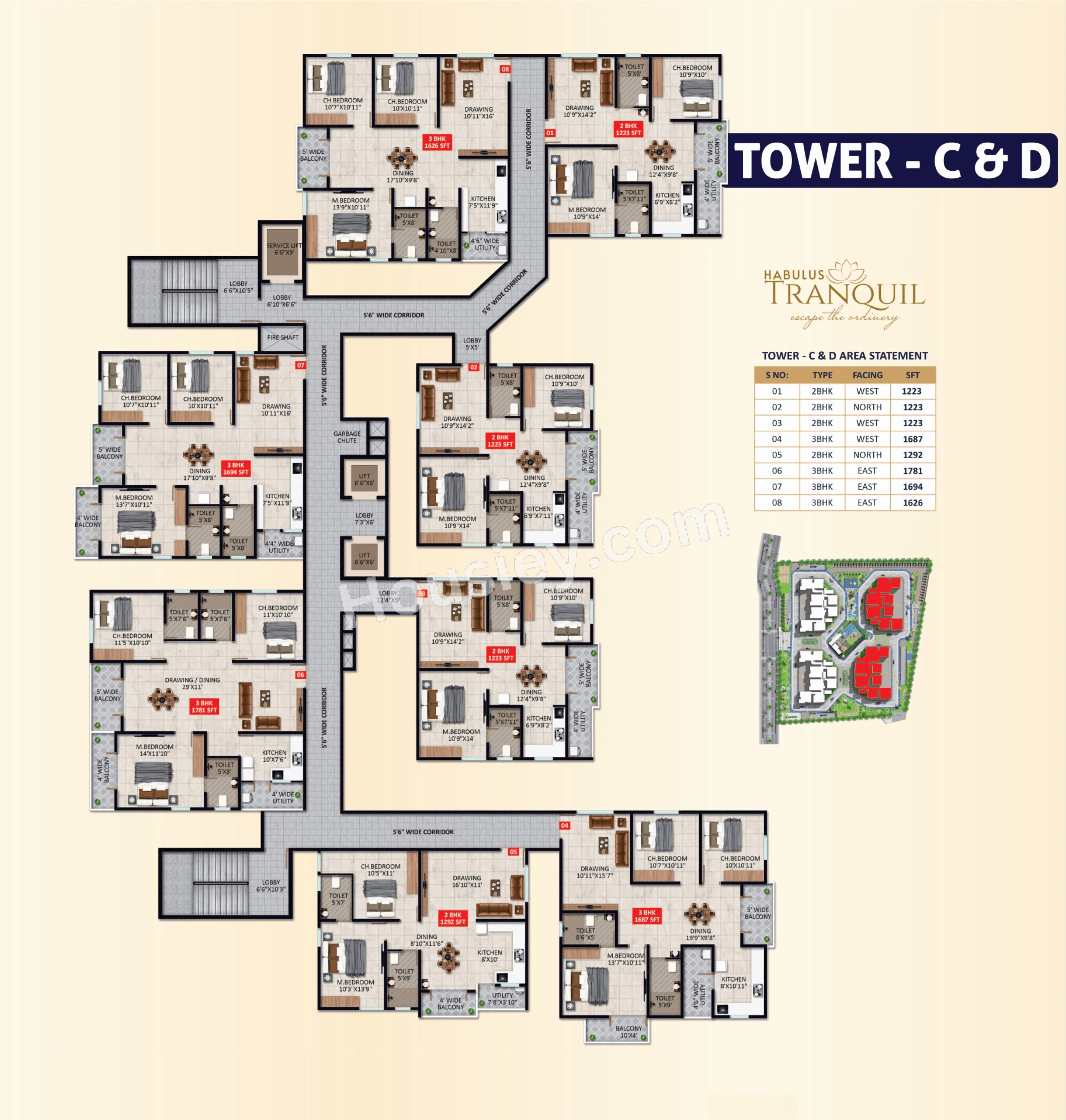 Habulus Tranquil Floor plan 2