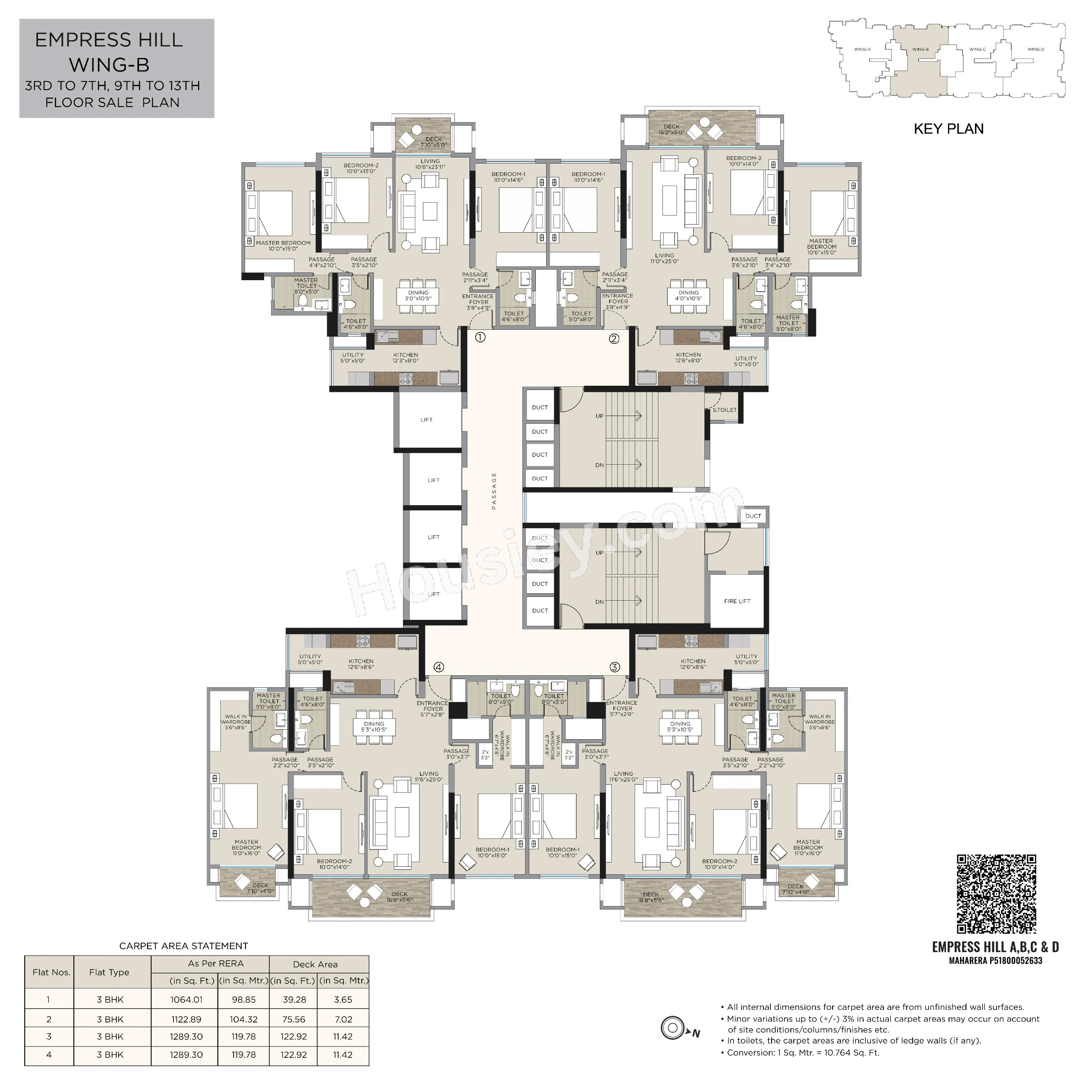 Hiranandani Empress Hill Floor plan 3