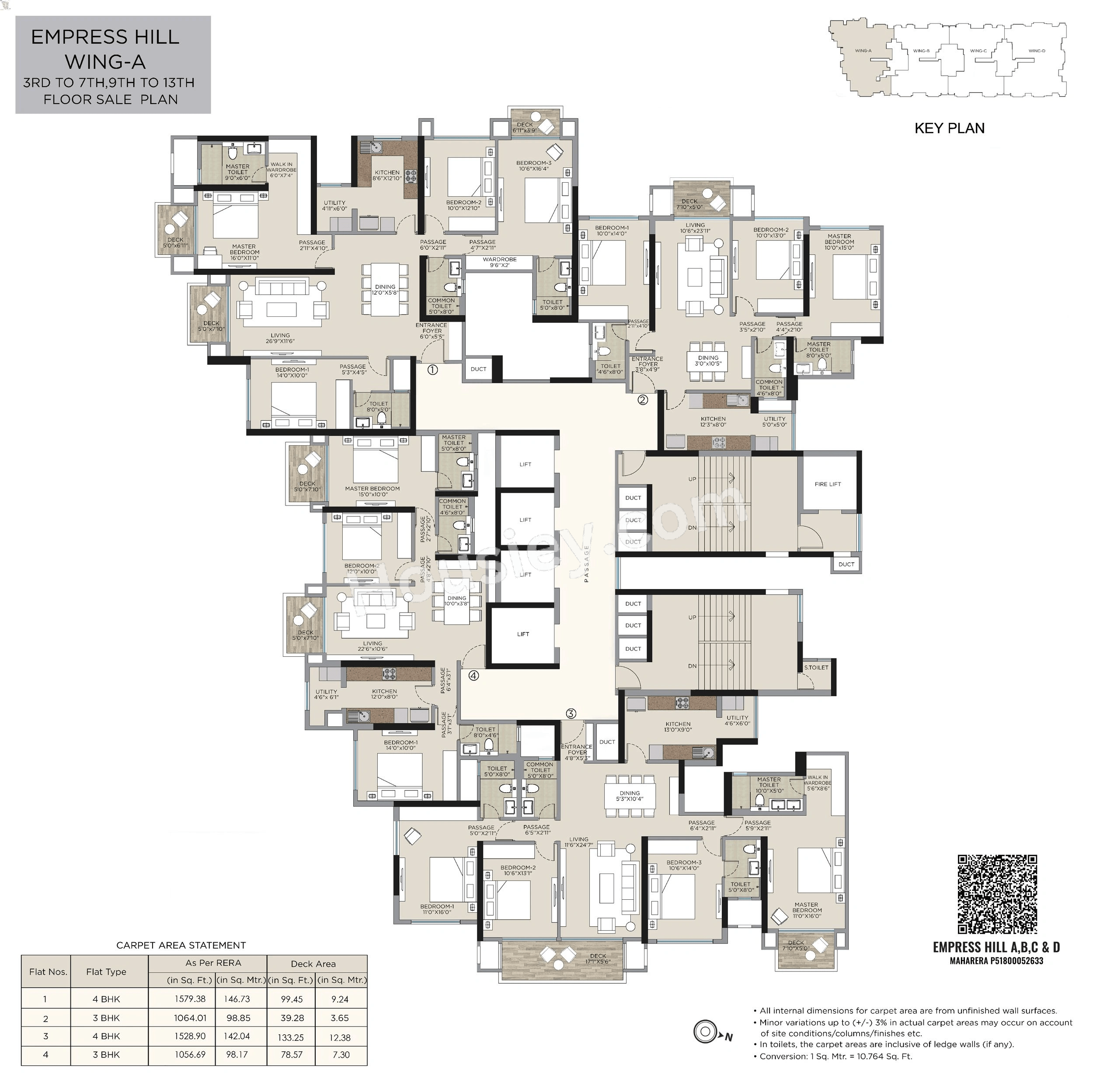 Hiranandani Empress Hill Floor plan 4