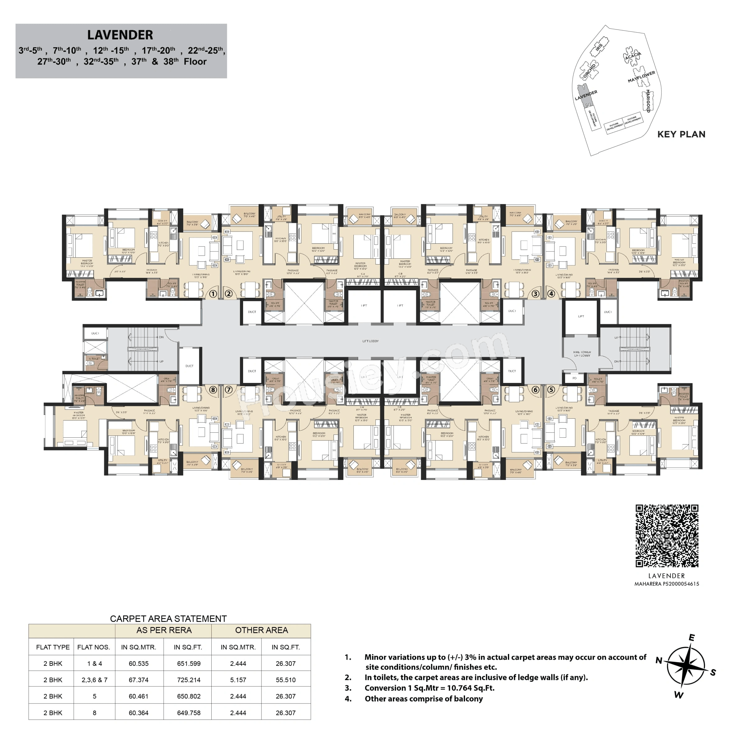Hiranandani Fortune City Floor plan 3
