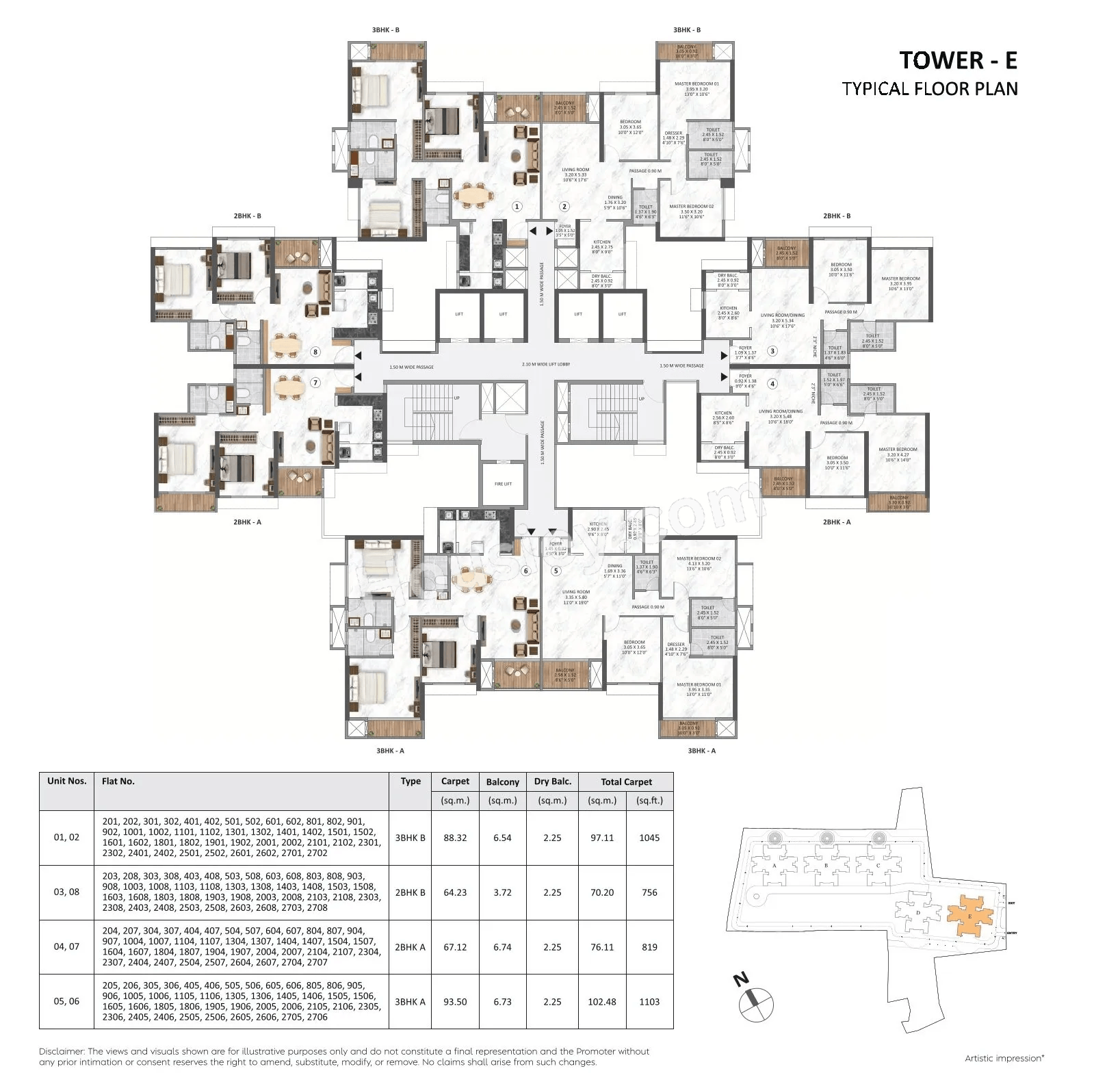 Hiranandani & Krisala Everlyn Floor plan 1
