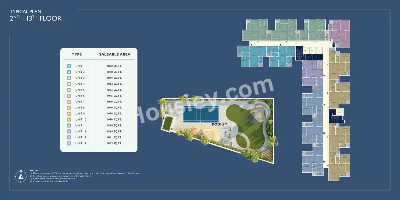 Hiranandani Parkville Floor Plan