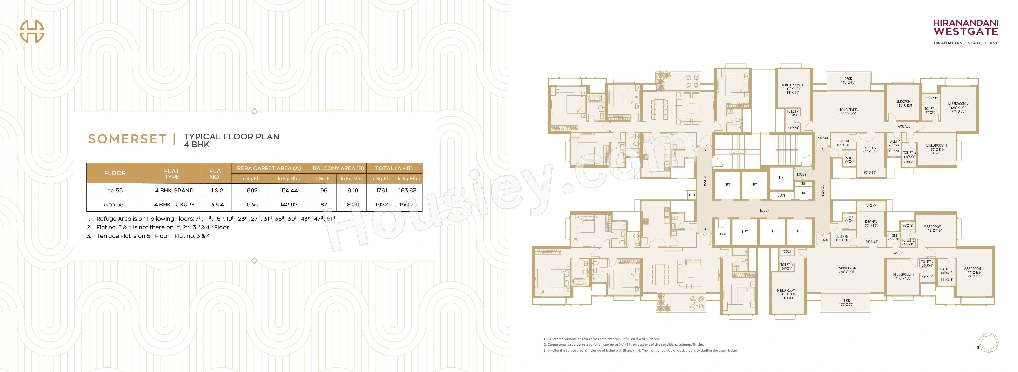 Hiranandani Westgate Floor plan 2
