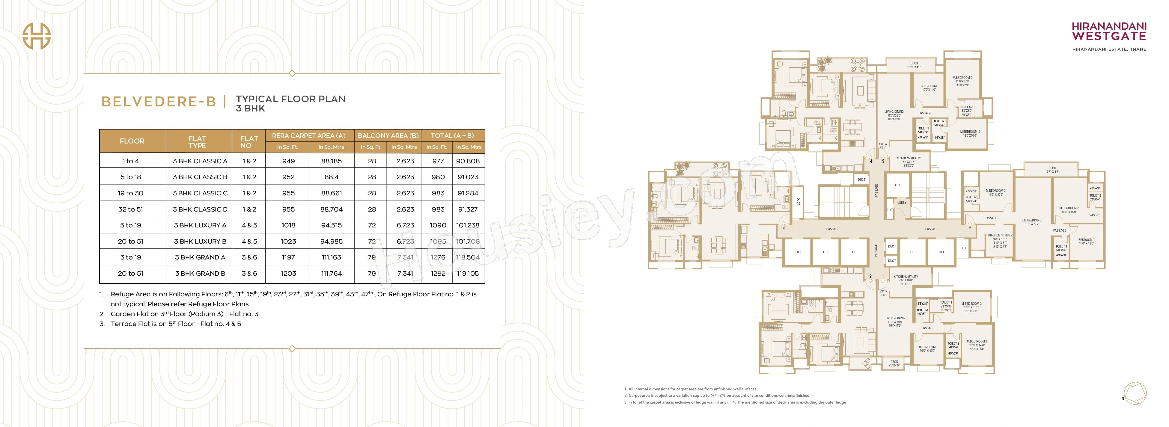 Hiranandani Westgate Floor plan 4