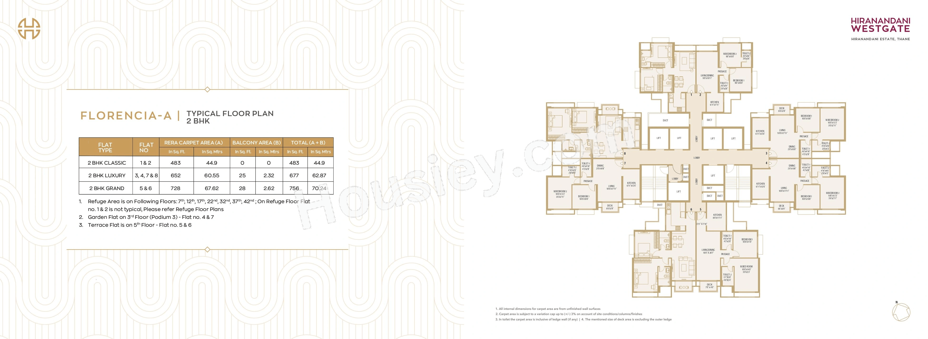 Hiranandani Westgate Floor plan 6