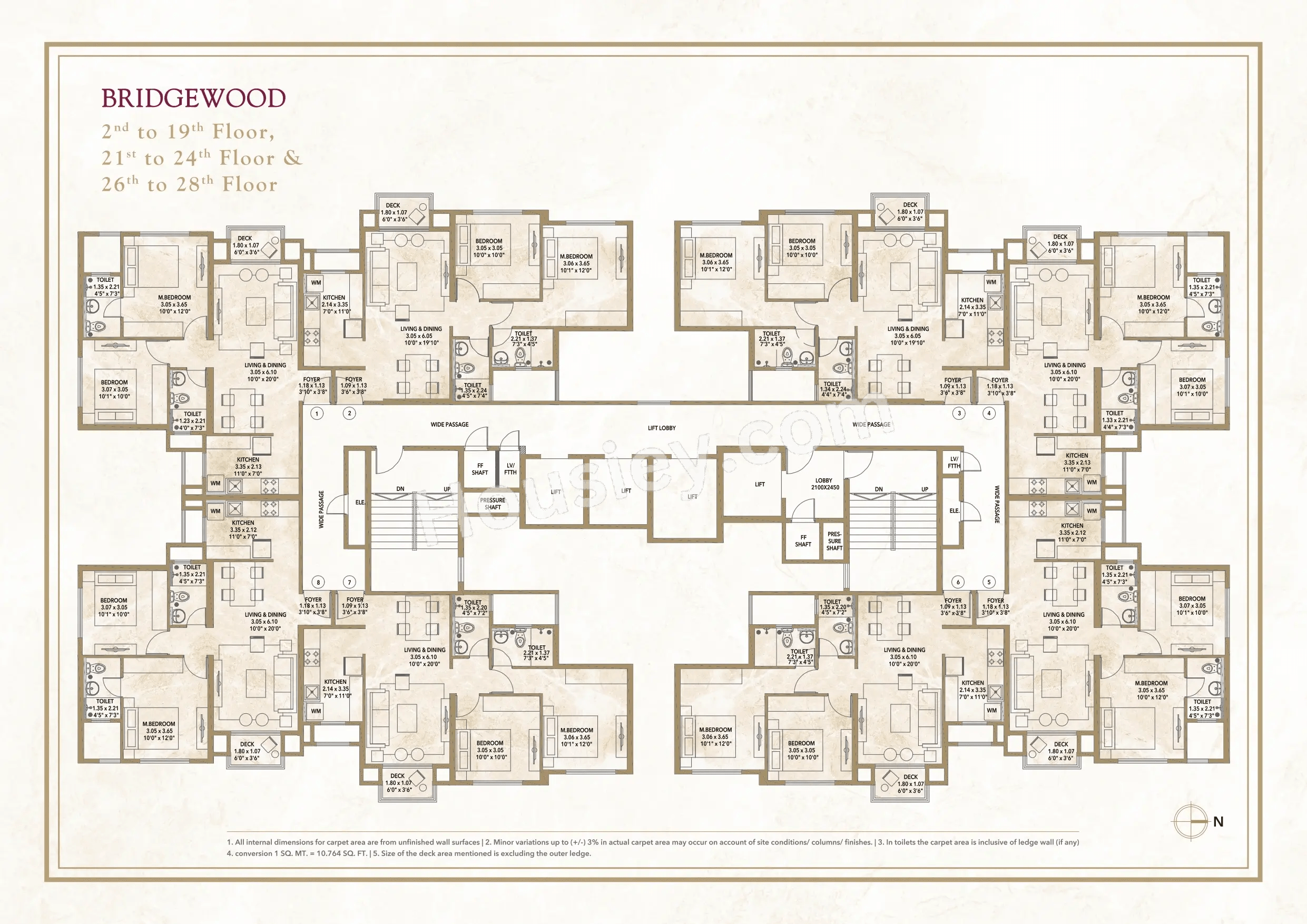 Hiranandani Woodspring Floor plan 1