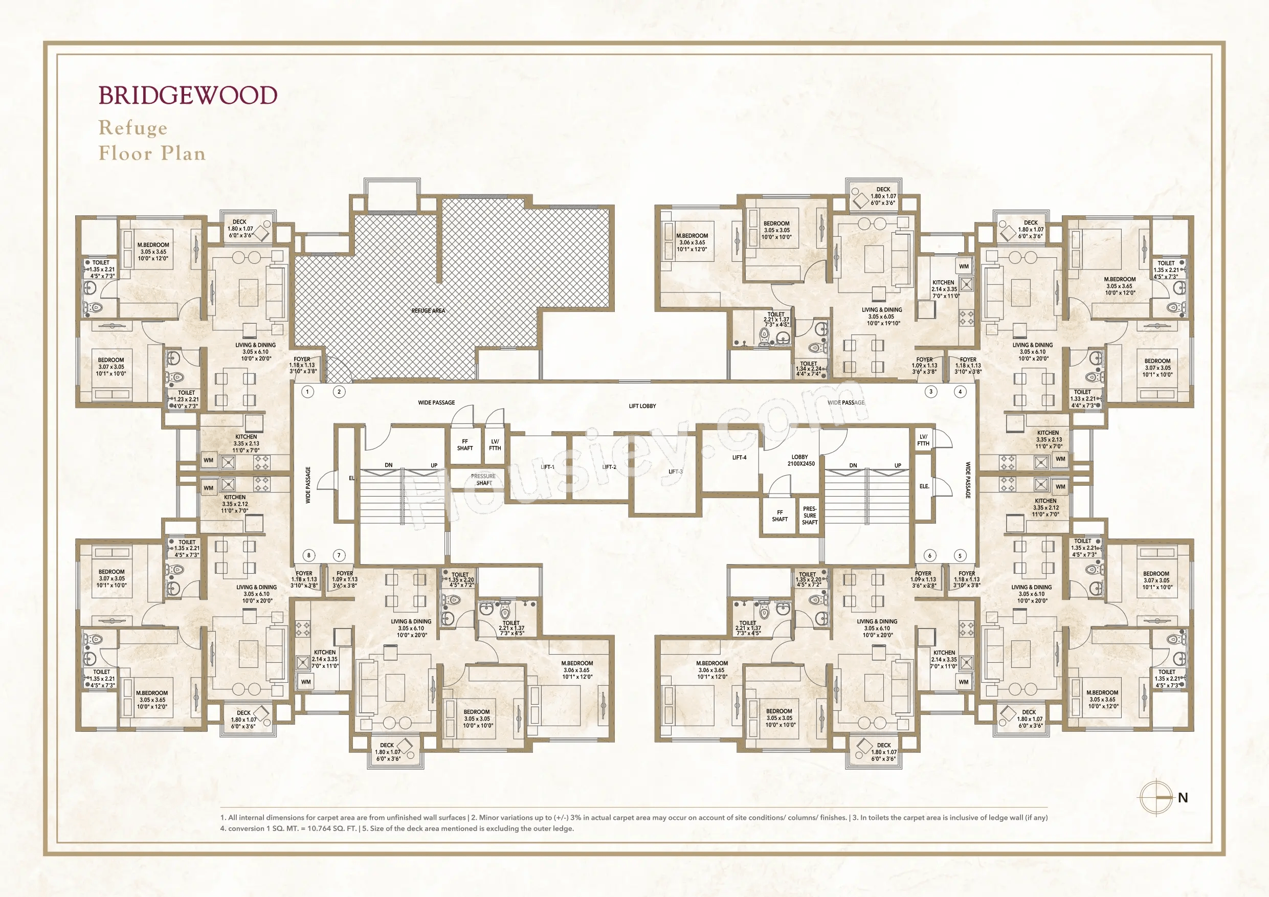 Hiranandani Woodspring Floor plan 3