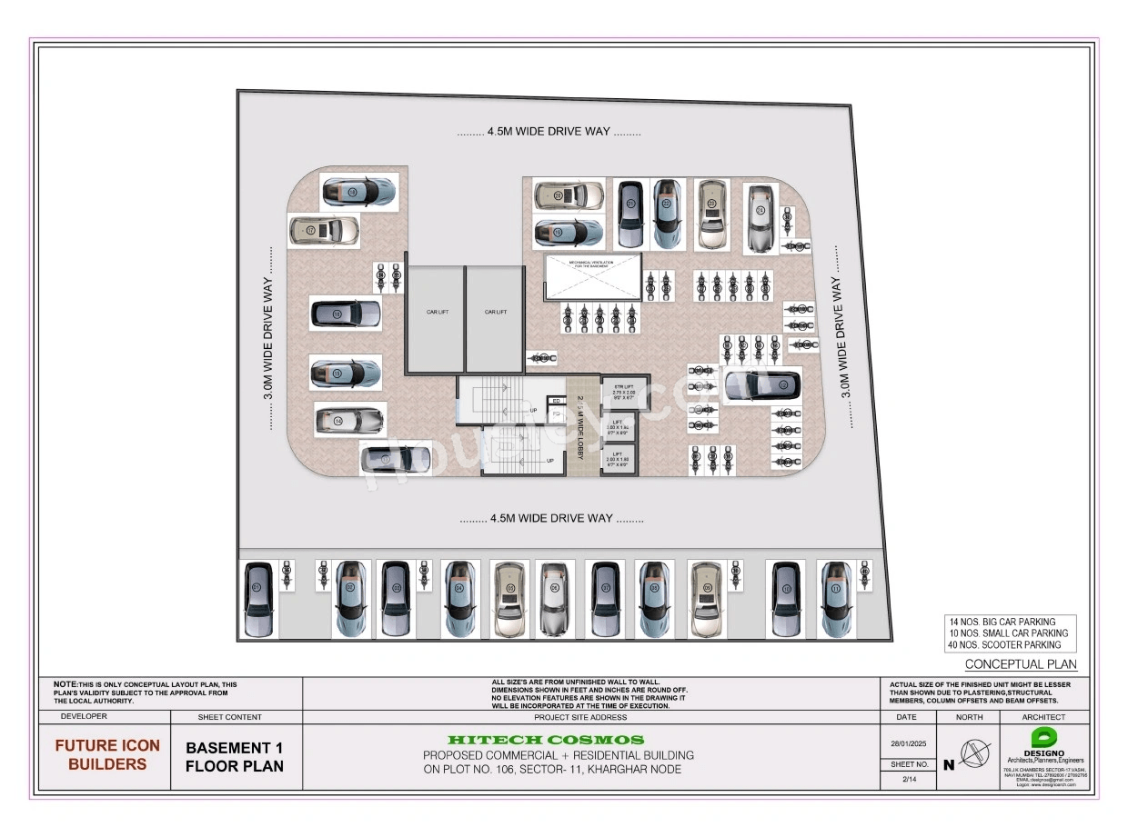 Hitech Cosmos Floor plan 1
