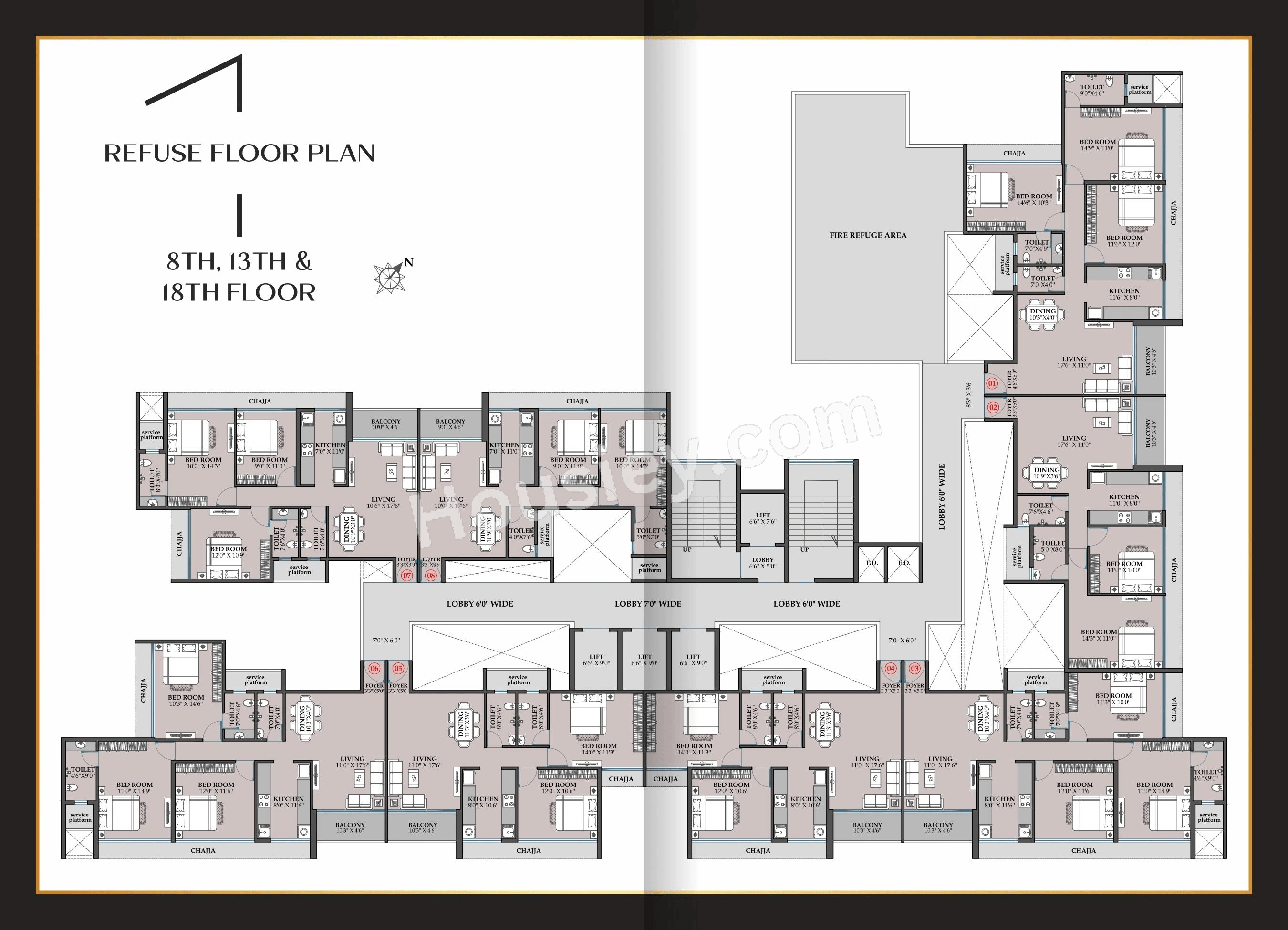 Hitech Crystal Corner Floor plan 7