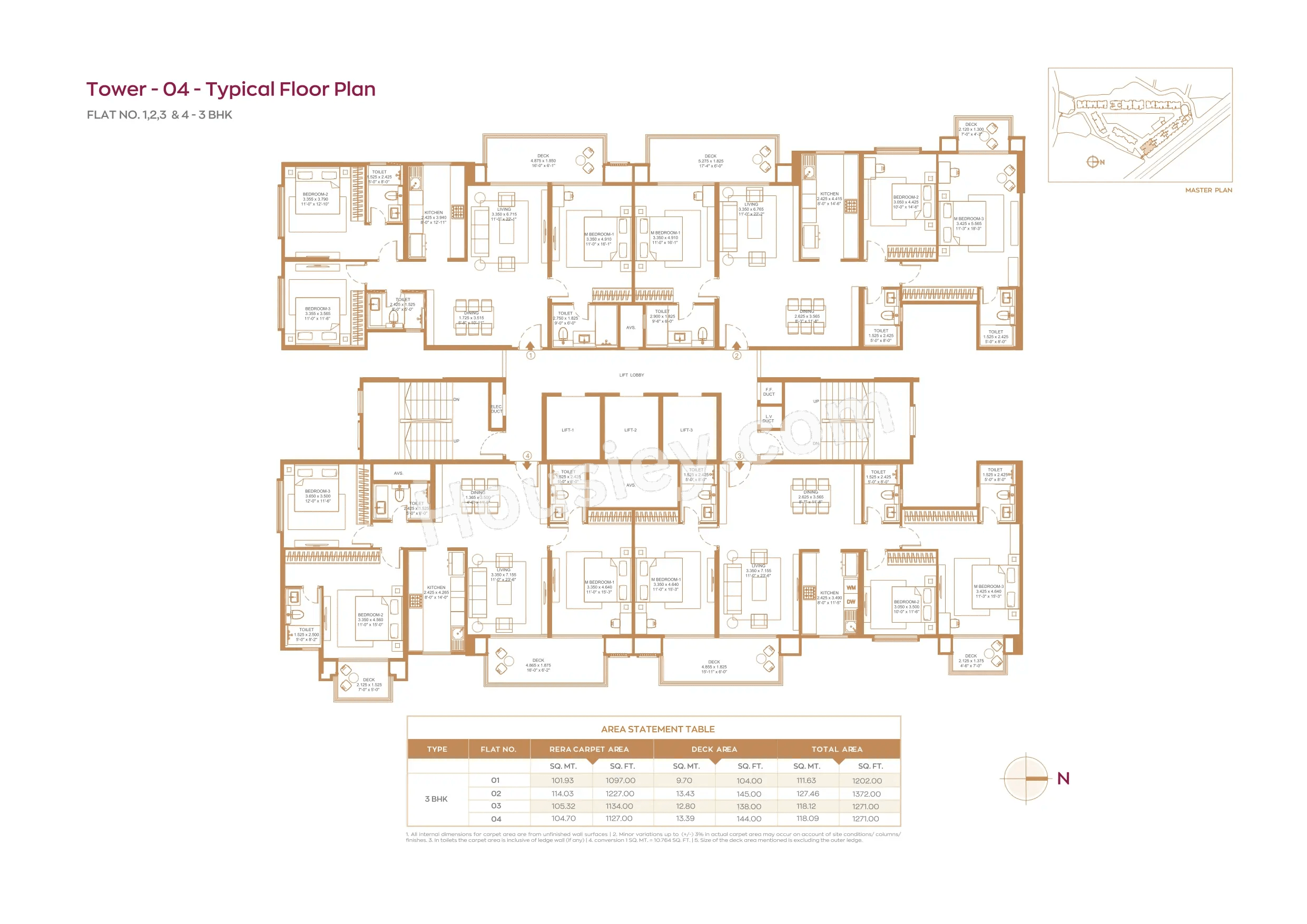 House of Hiranandani Maitri Park Floor plan 4