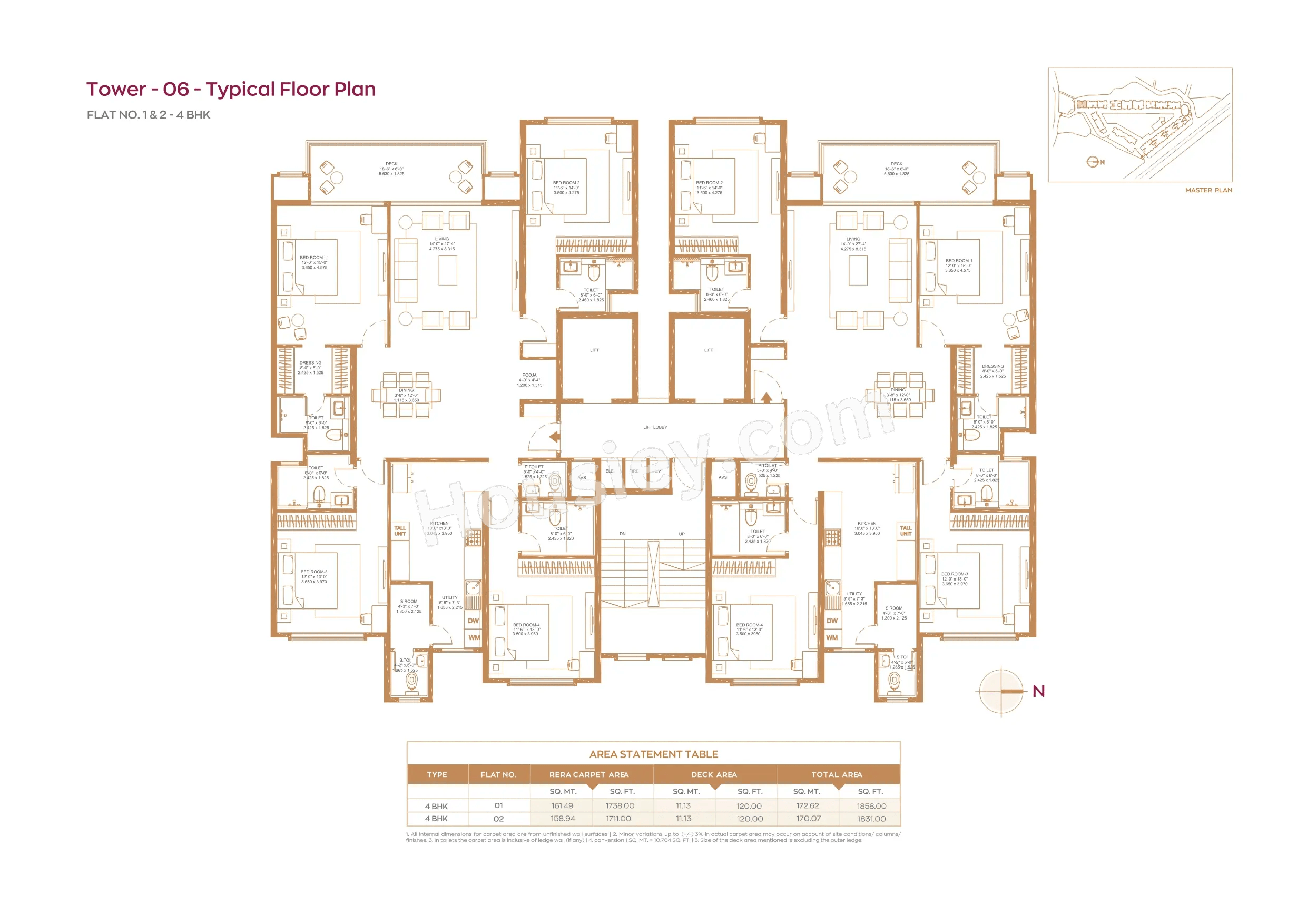 House of Hiranandani Maitri Park Floor plan 6