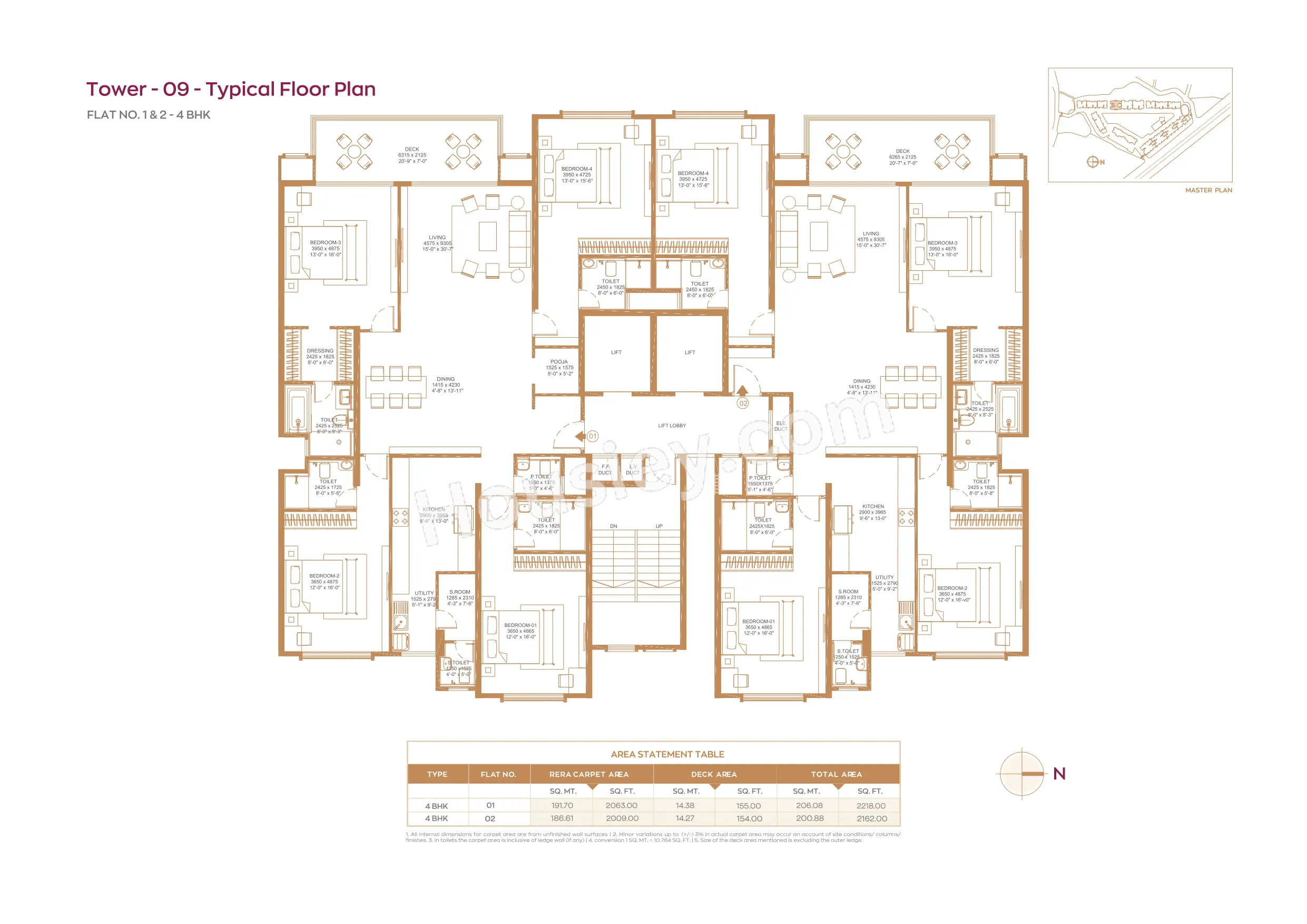 House of Hiranandani Maitri Park Floor plan 9