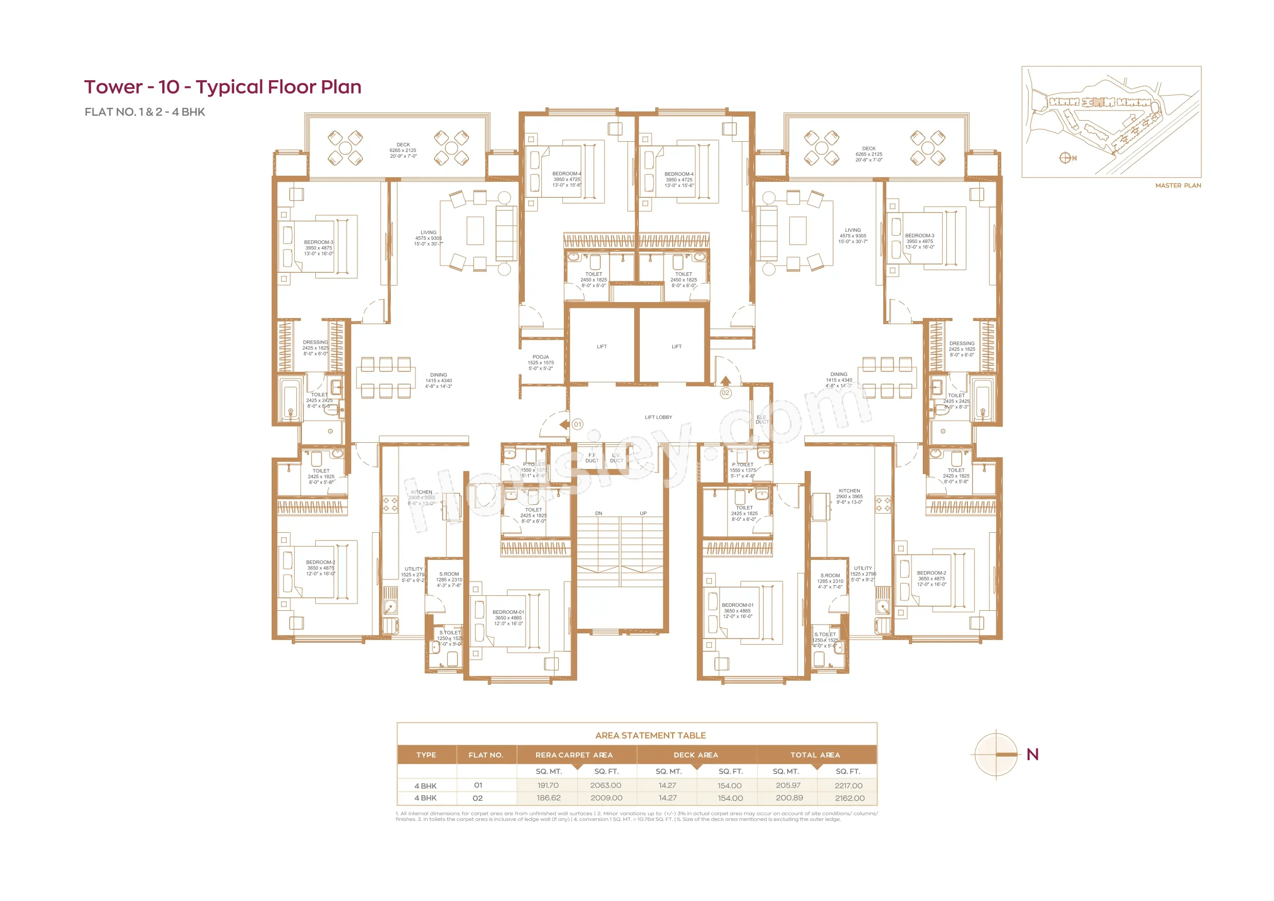 House of Hiranandani Maitri Park Floor plan 10