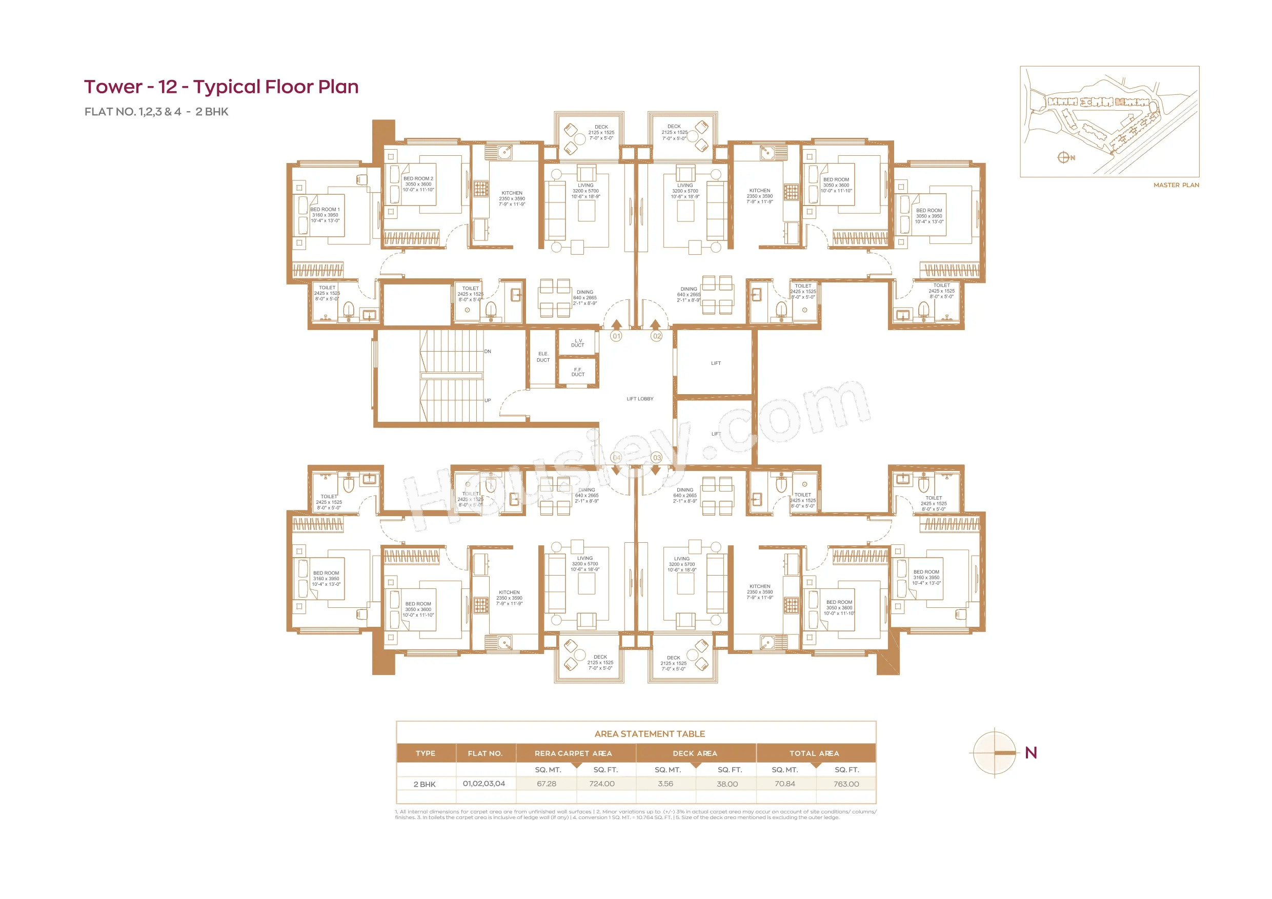 House of Hiranandani Maitri Park Floor plan 12