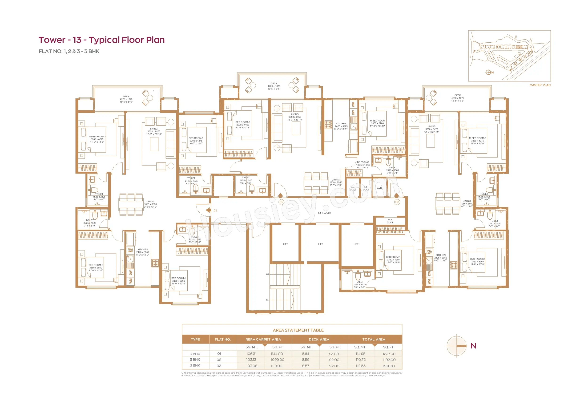 House of Hiranandani Maitri Park Floor plan 14