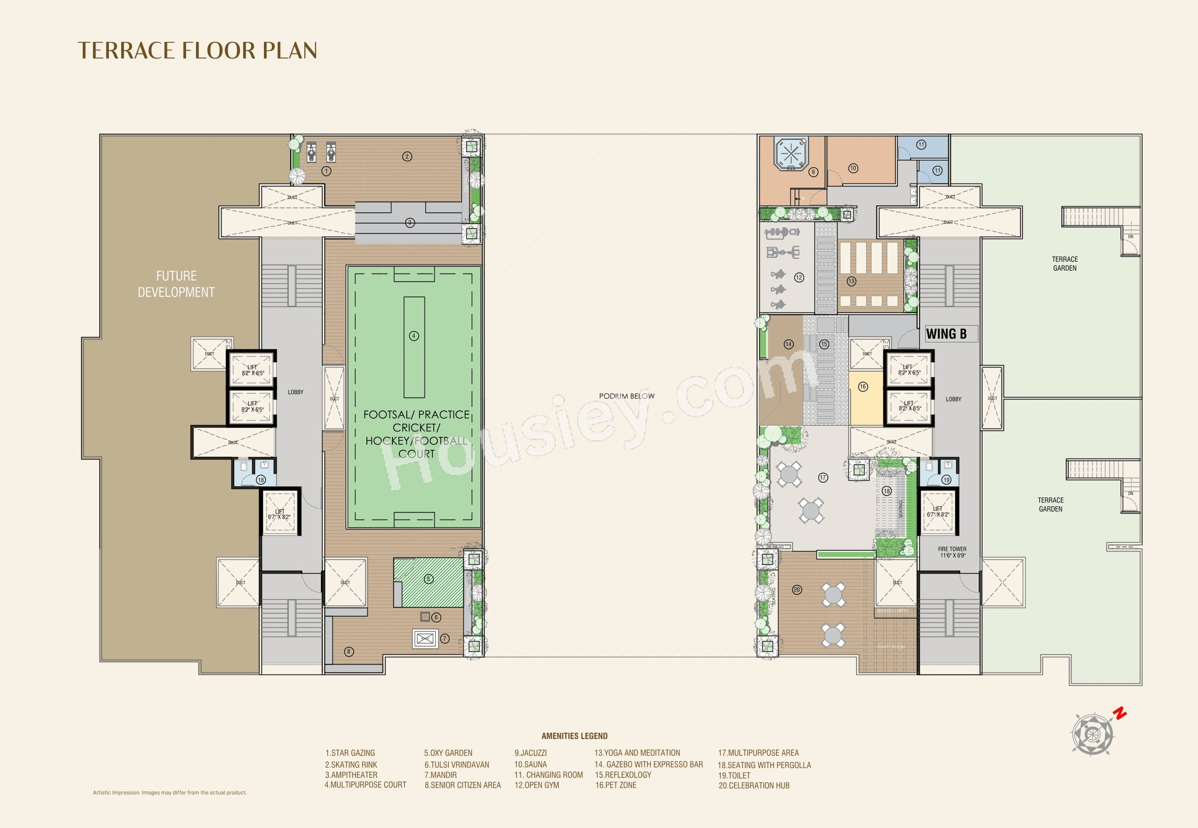 Iconic 5 Senses iLife Floor plan 1