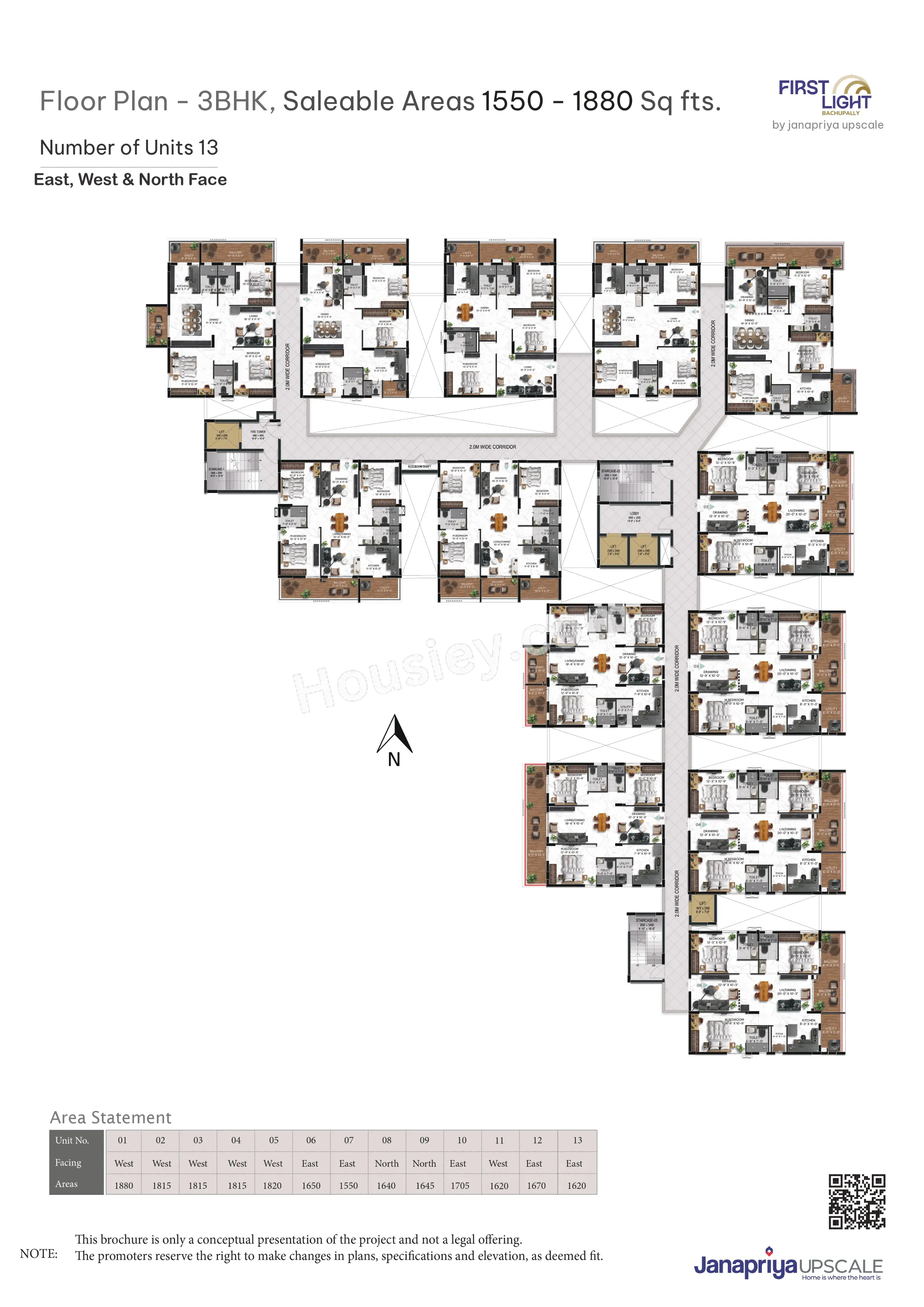 Janapriya Upscale First Light Floor plan 1