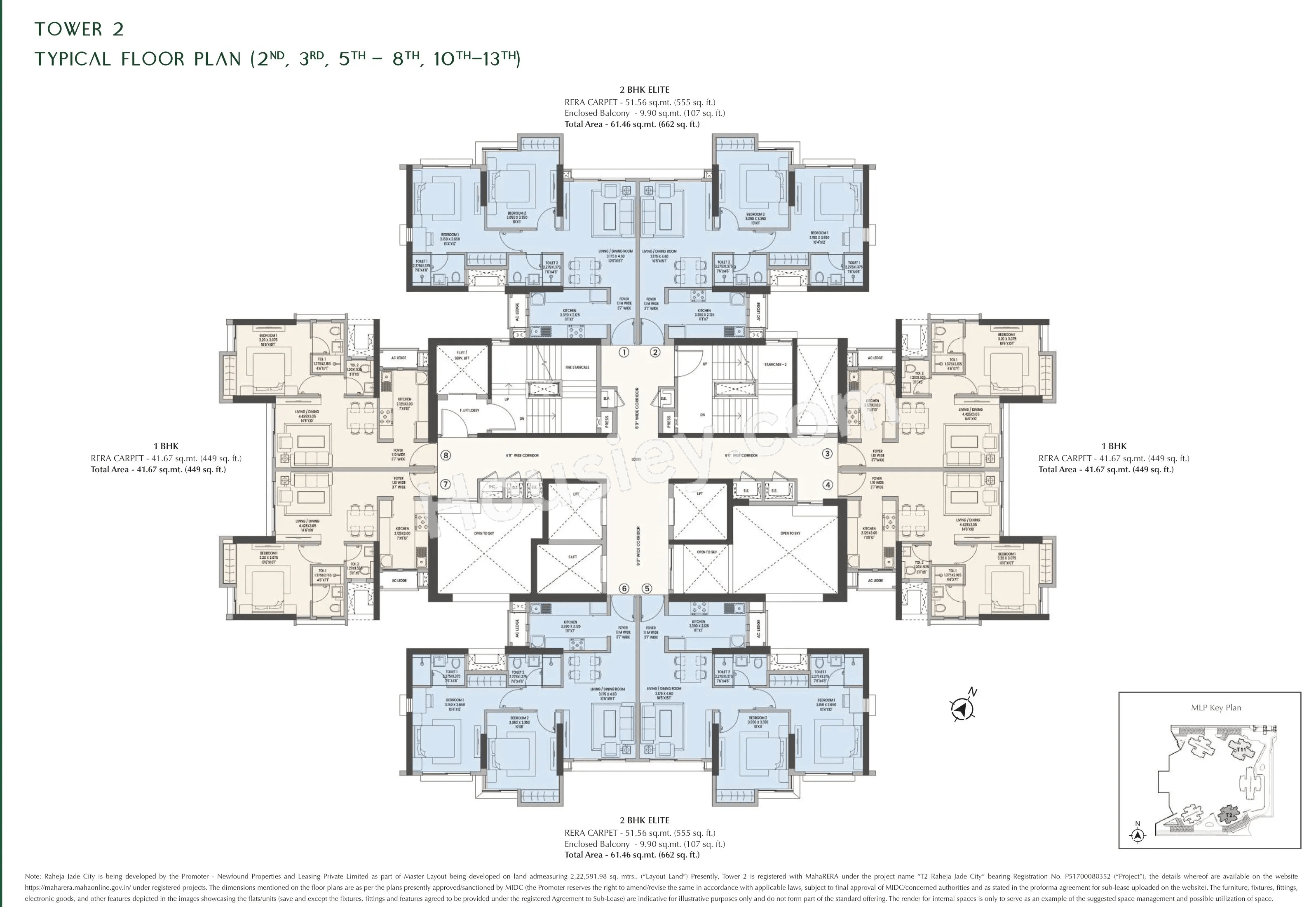 K Raheja Jade City Floor plan 1