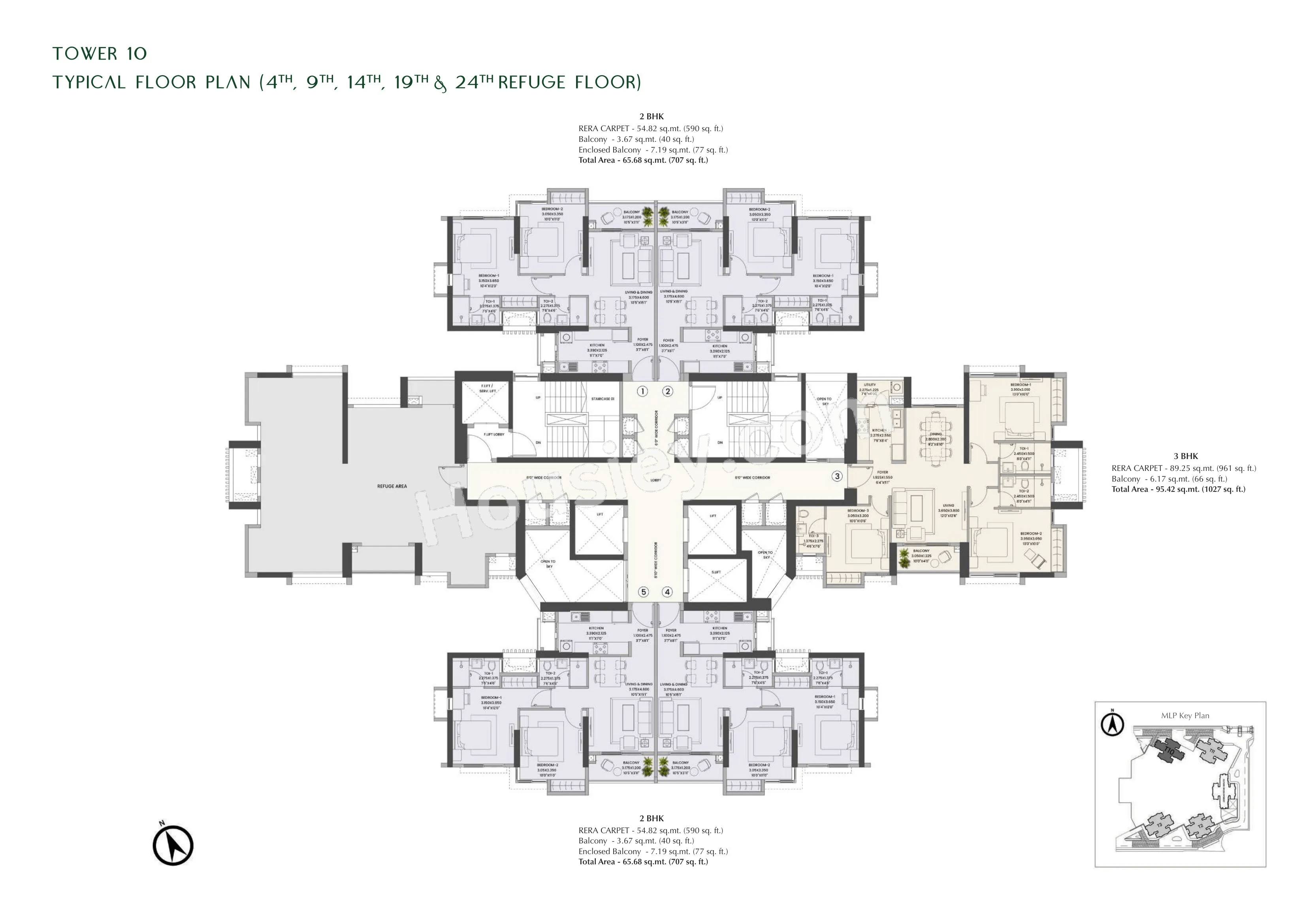 K Raheja Jade City Floor plan 6
