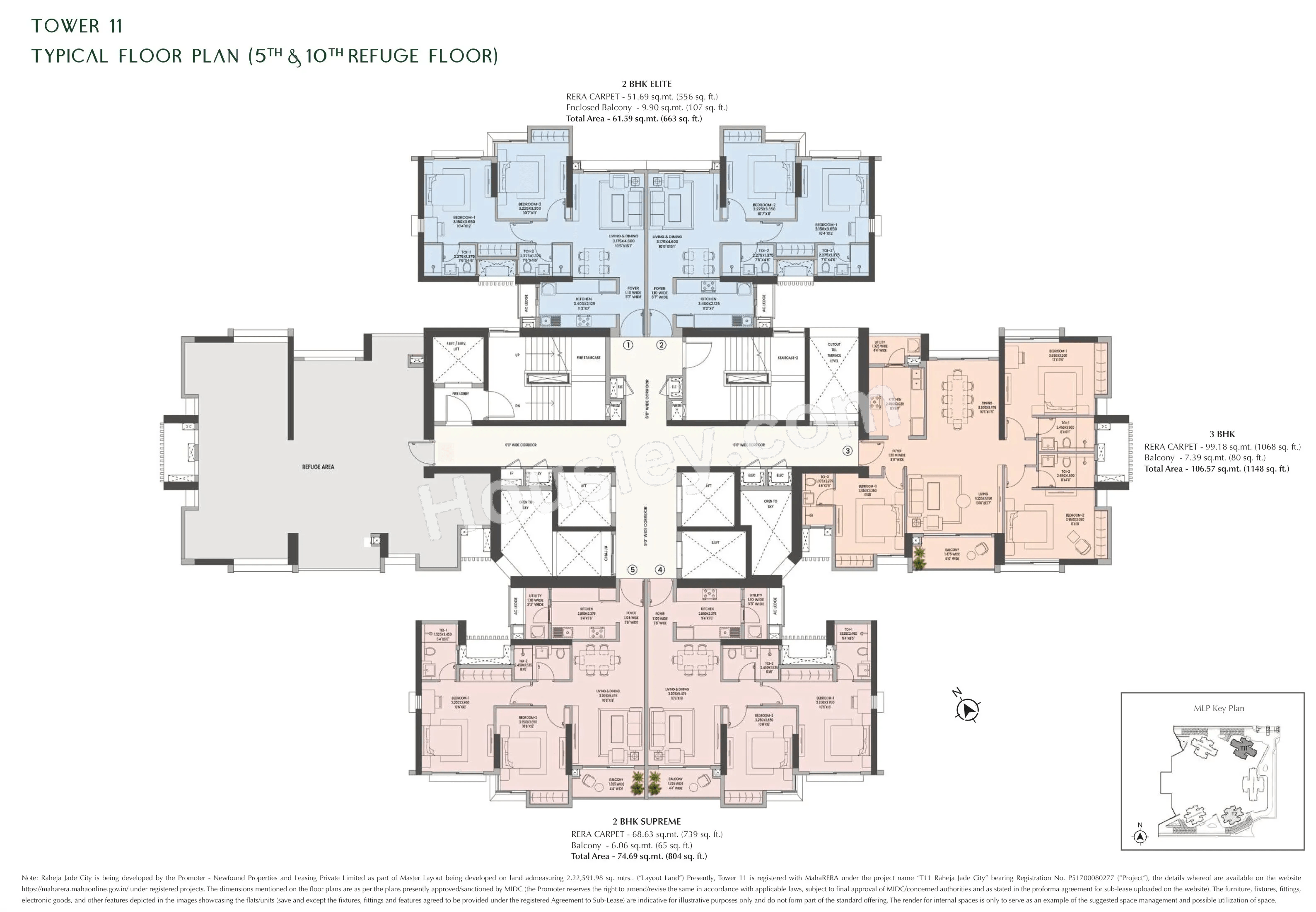 K Raheja Jade City Floor plan 8