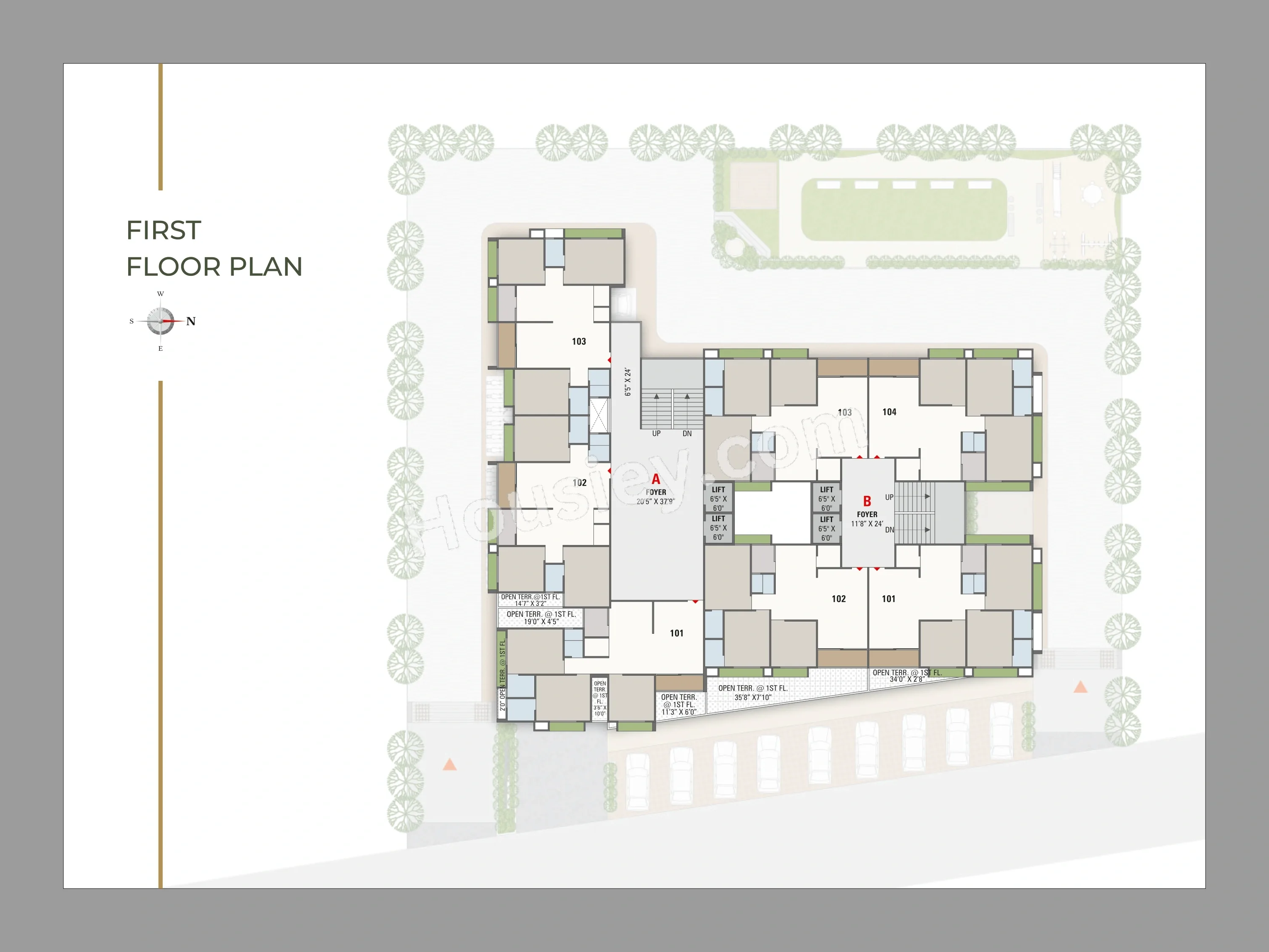 Kadamb Parisar Floor plan 1
