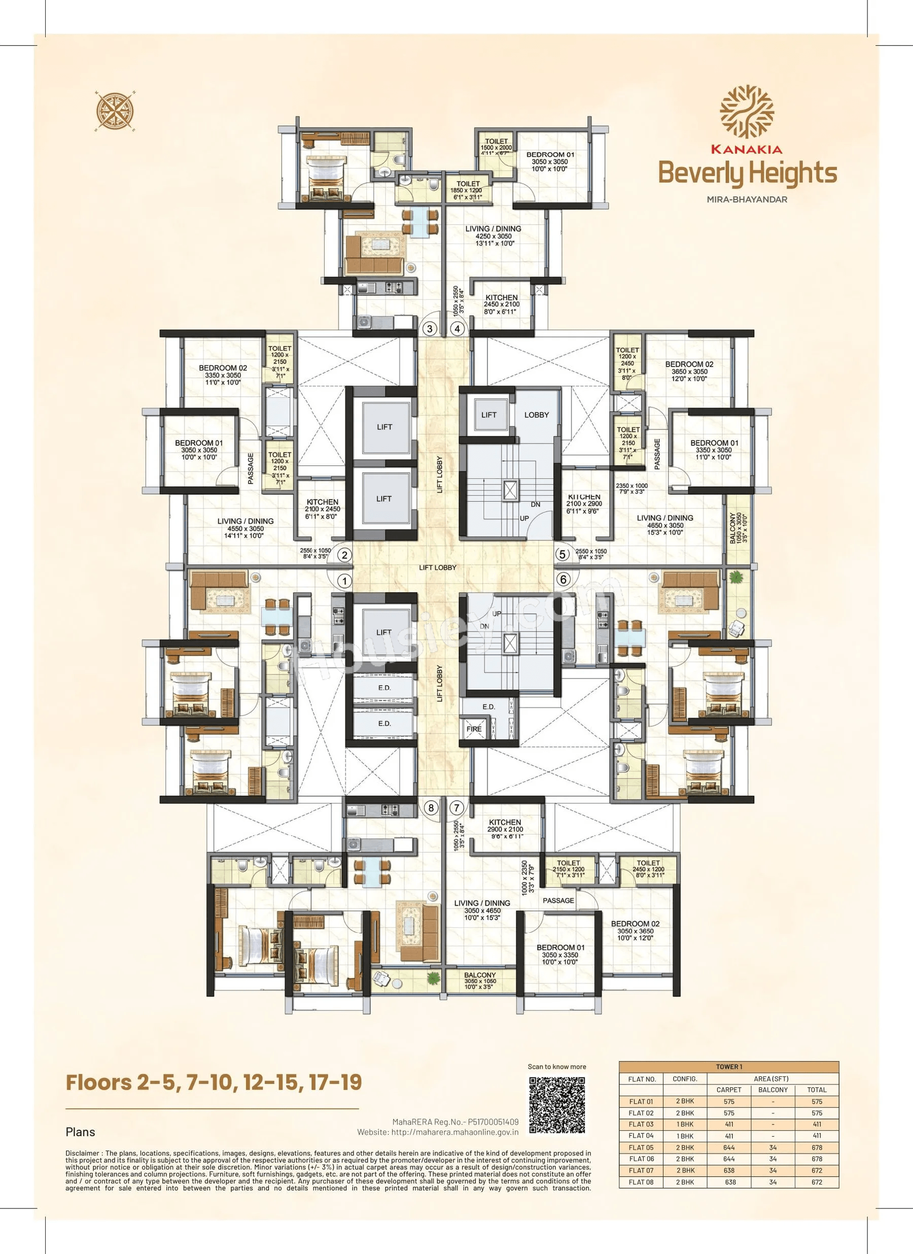 Kanakia Beverly Heights Floor plan 4